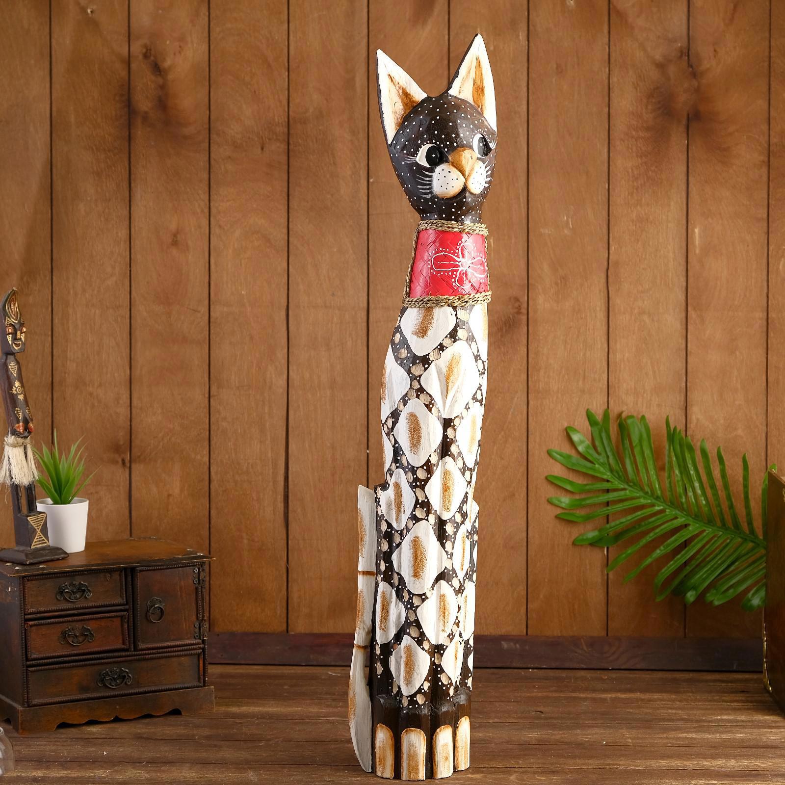 Изображение товара Сувенир интерьерный "Кошка с ошейником" 14x7x80 см