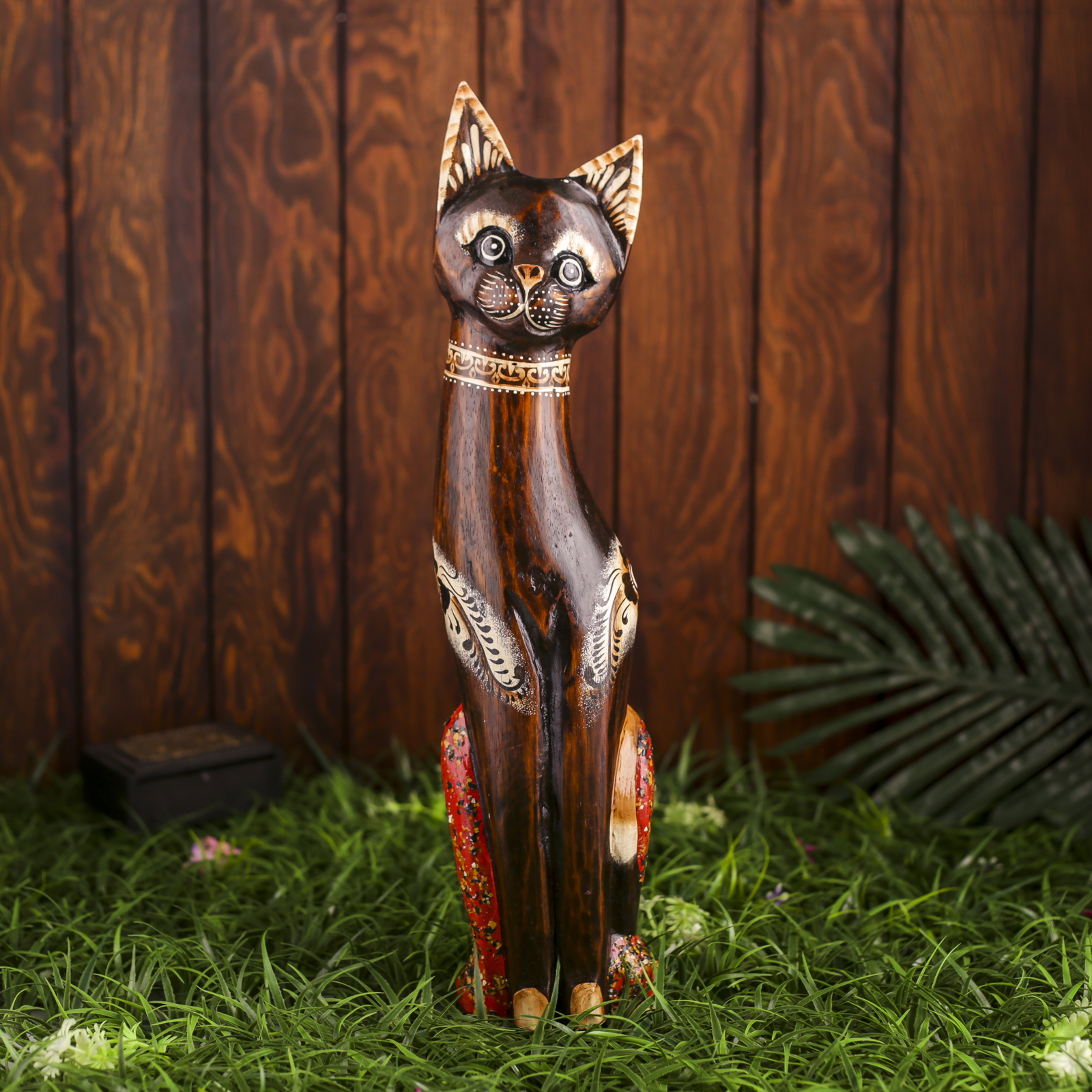 Изображение товара Сувенир интерьерный кошка красно-рыжие лапки, высота 50 см