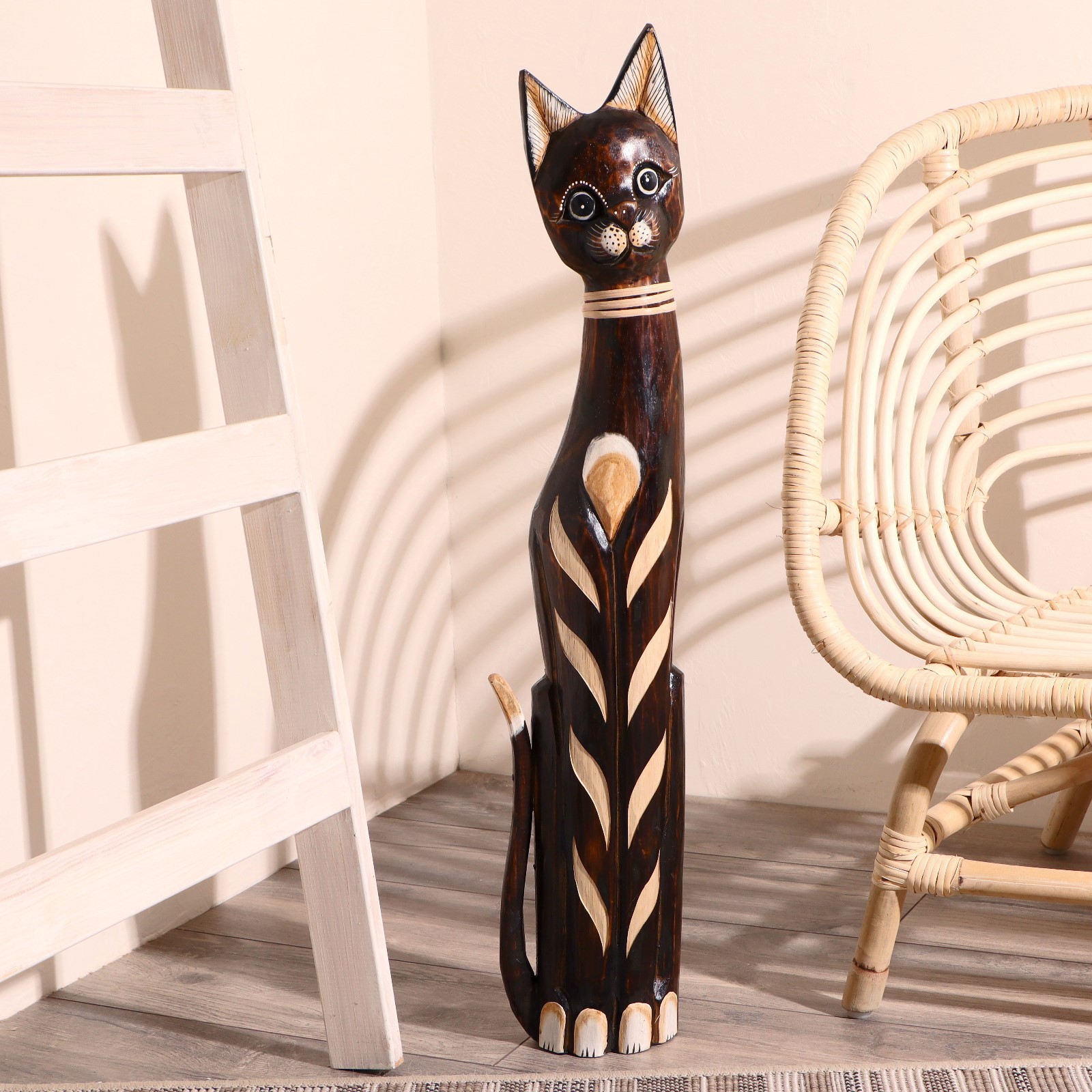 Изображение товара Сувенир интерьерный "Кошка индонезийская" высота 80 см