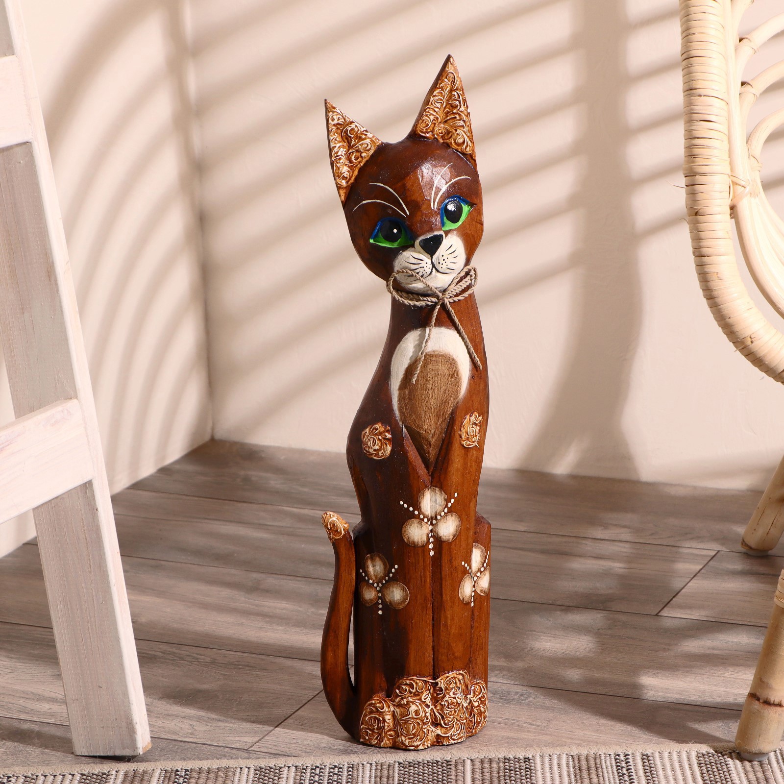 Изображение товара Сувенир интерьерный "Кошка хитрый взгляд" высота 50 см