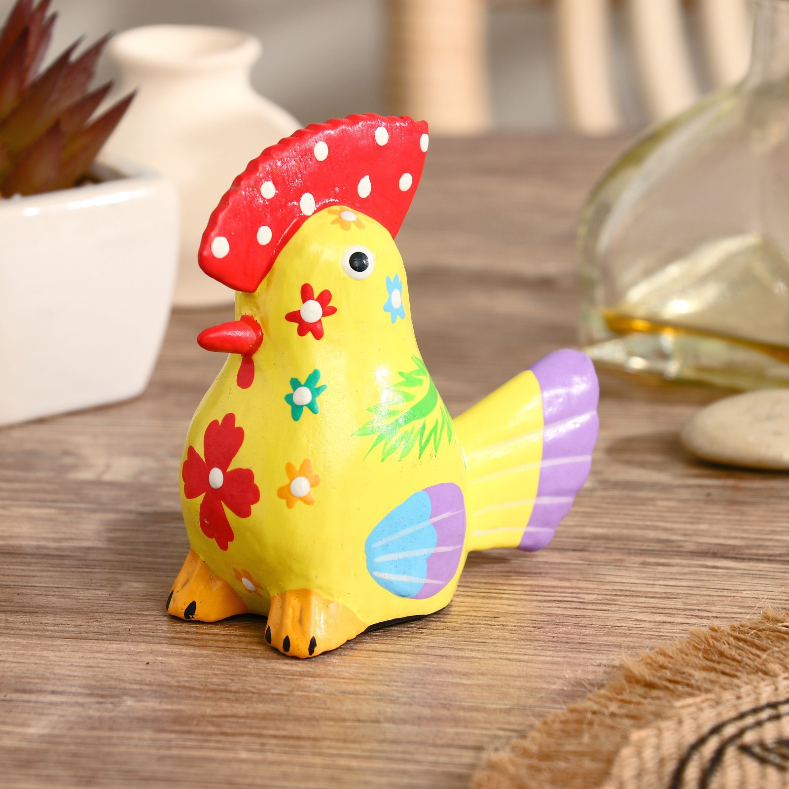 Изображение товара Сувенир интерьерный "Петушок" жёлтый 7x8x4 см