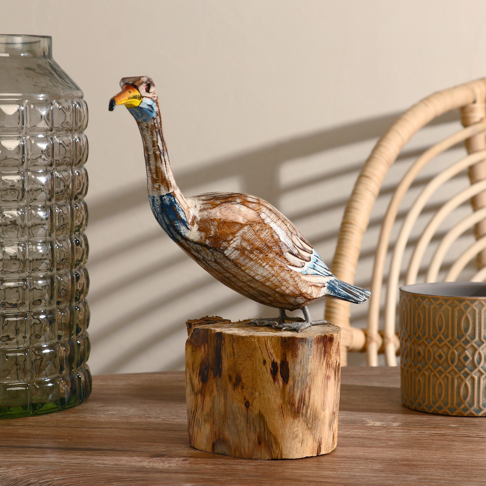 Изображение товара Сувенир интерьерный "Птица" светлая 30 см