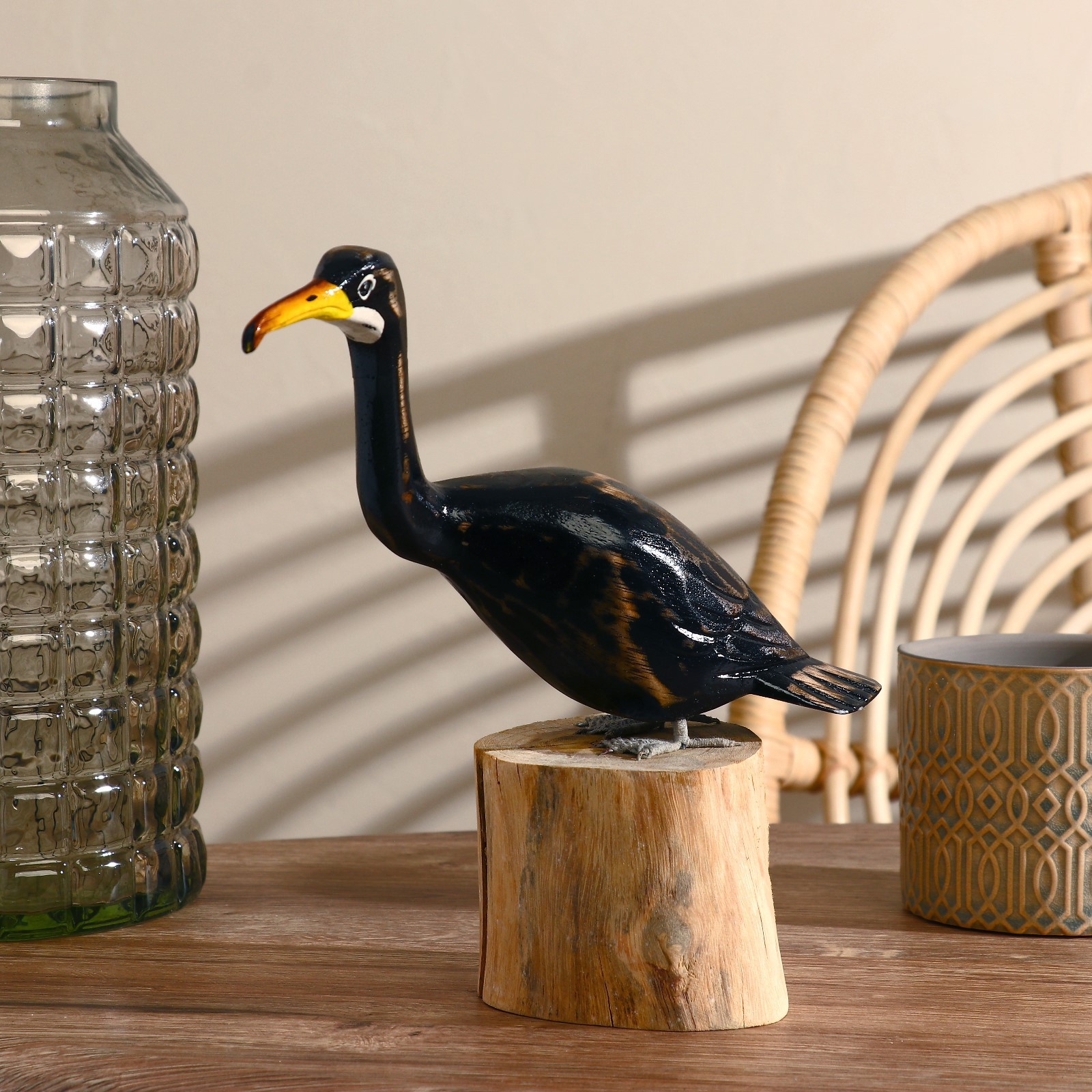 Изображение товара Декоративная фигура SIMALAND Птица черная 30 см