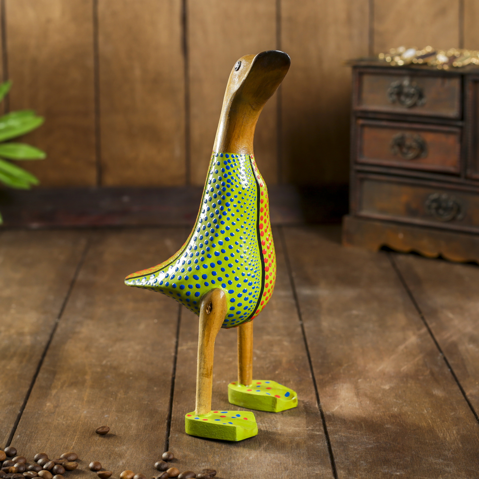 Изображение товара Сувенир интерьерный "Утка в купальнике в точечку" 13x12x23 см