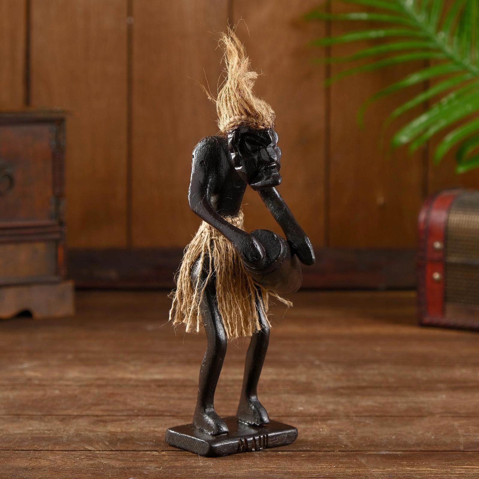 Изображение товара Сувенир интерьерный "Абориген-коллекционер" 9x8x25 см