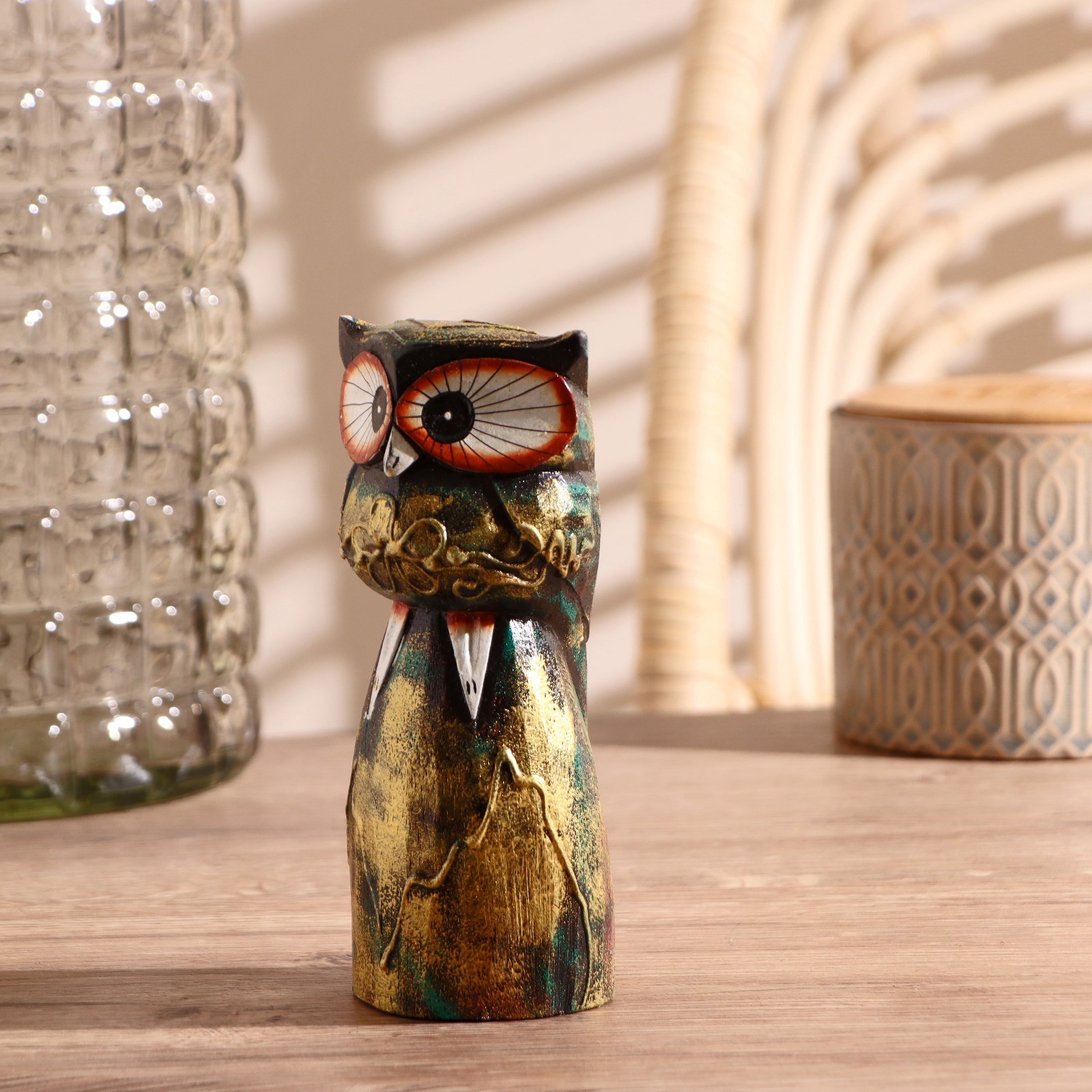 Изображение товара Сувенир интерьерный "Умная сова" 7x6x15 см