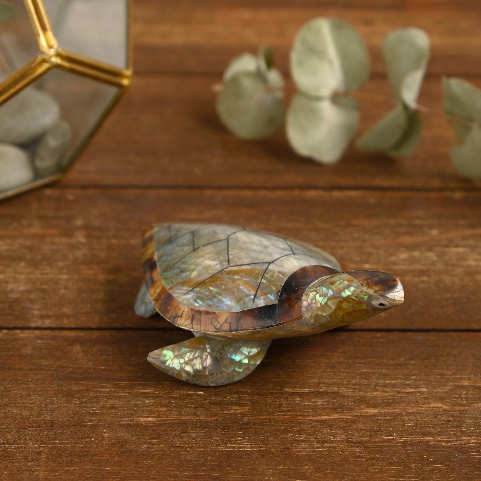 Изображение товара Сувенир интерьерный "Кристальная черепашка" 12x7x4 см