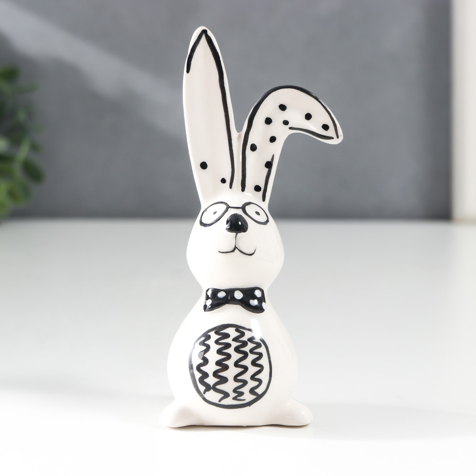 Изображение товара Сувенир интерьерный "Зайчишка пузико-арбузико" 5x3.5x10.7 см