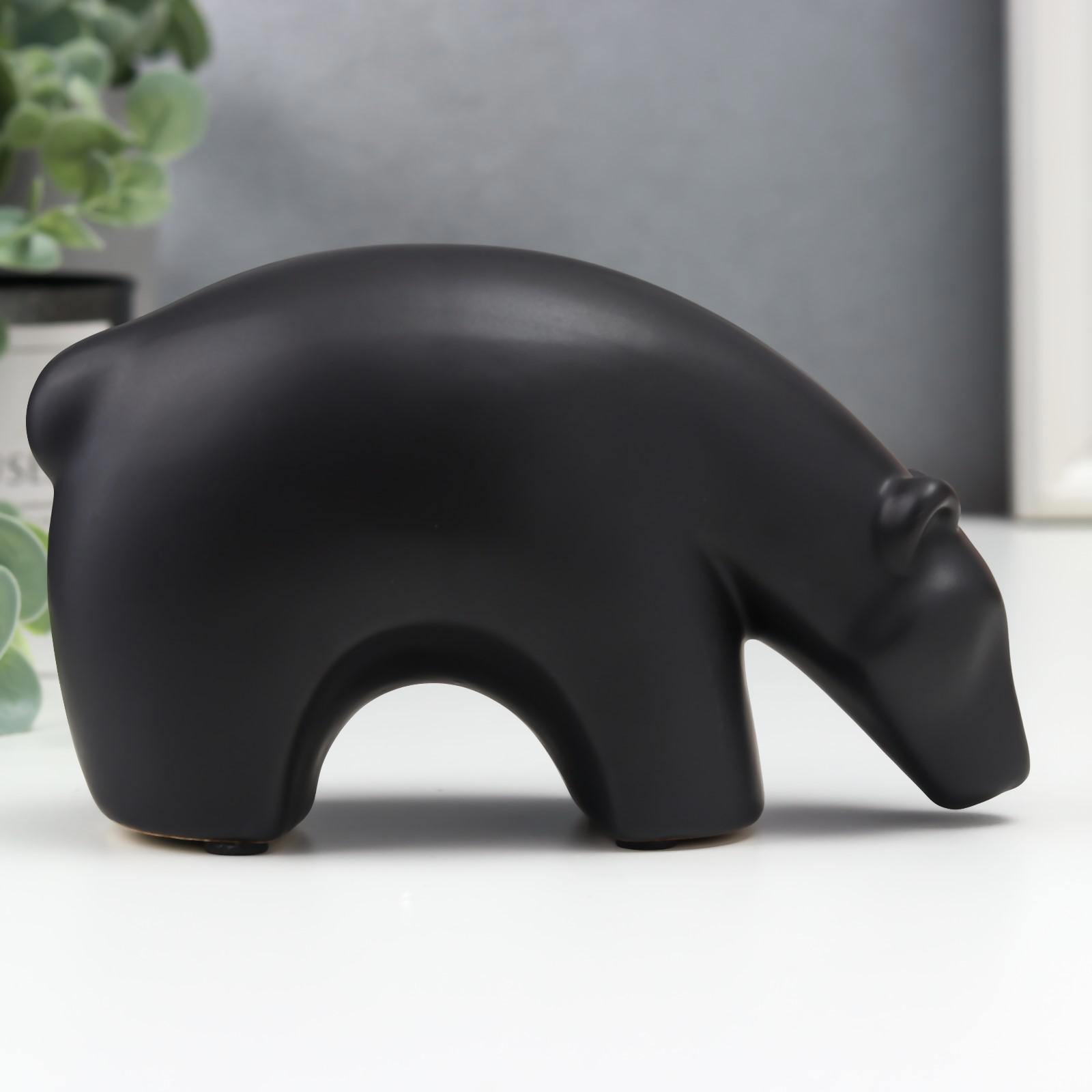 Изображение товара Сувенир интерьерный "Чёрный медведь" 9.5x6.8x16.5 см