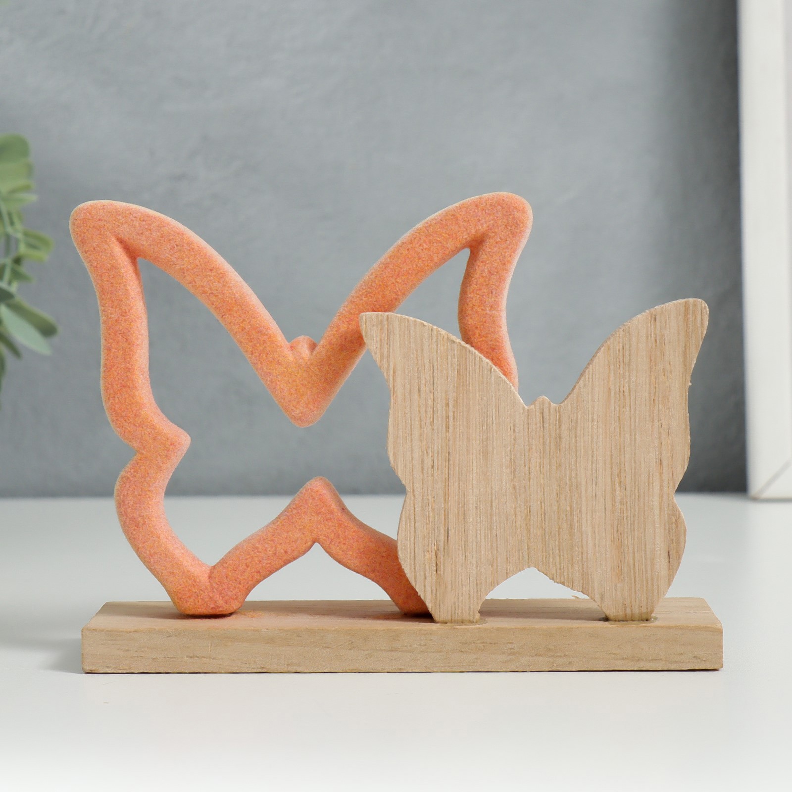 Изображение товара Сувенир интерьерный "Бабочки" Бархат 10.4x4.1x14 см