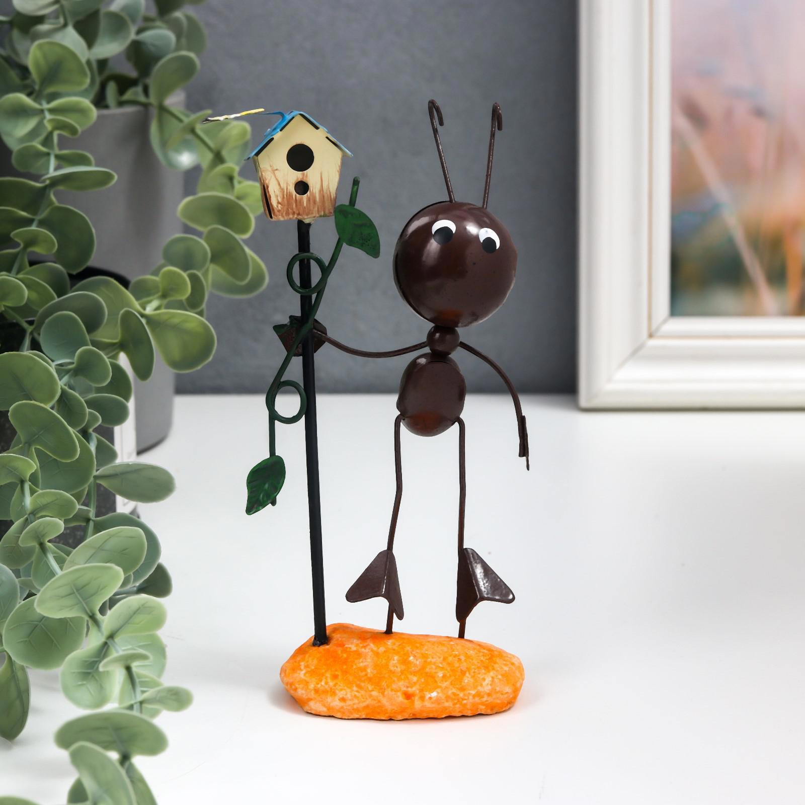 Изображение товара Сувенир интерьерный "Муравей и скворечник" 15x4x6 см