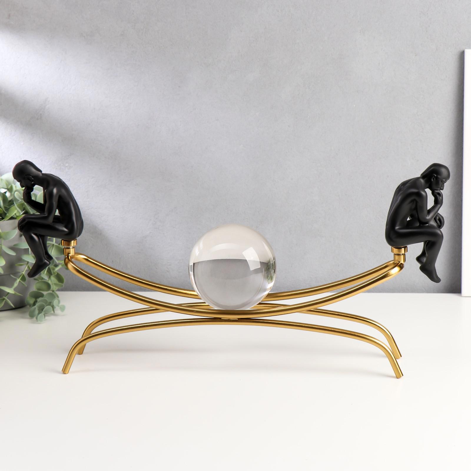 Изображение товара Сувенир интерьерный "Мыслители" чёрный с золотом 25x39x7 см