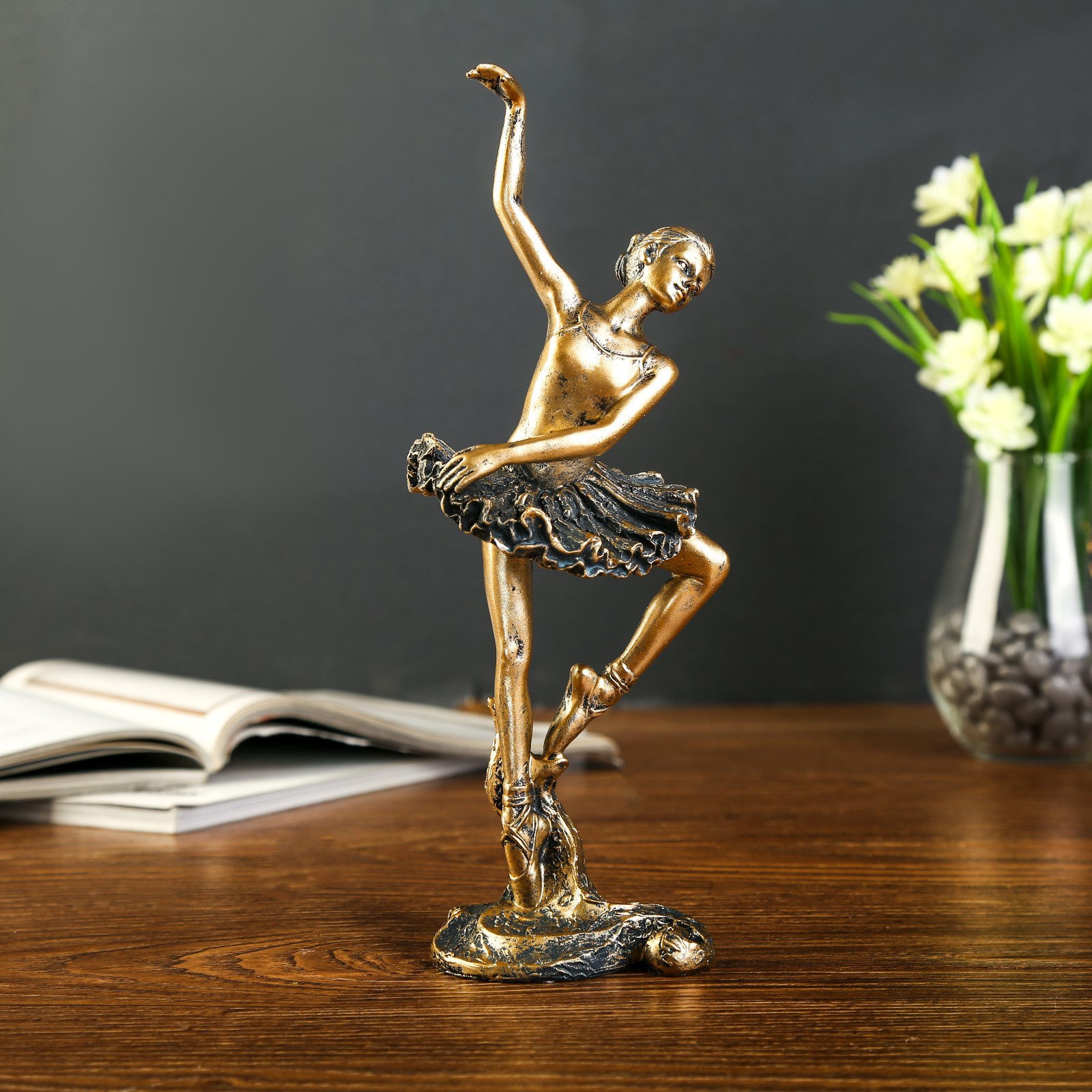 Изображение товара Балерина сувенир под бронзу, 25x8x10 см