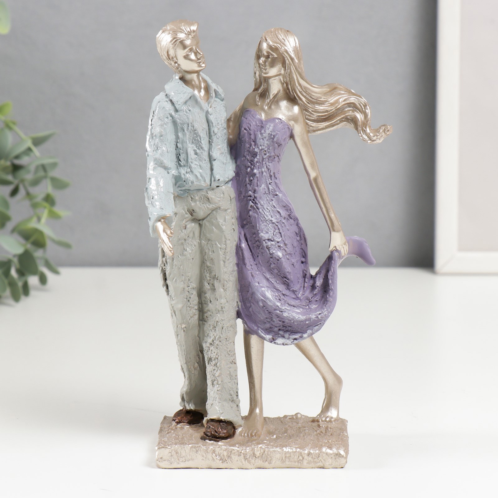 Изображение товара Сувенир интерьерный "Влюблённые на прогулке" 21x11x6.3 см