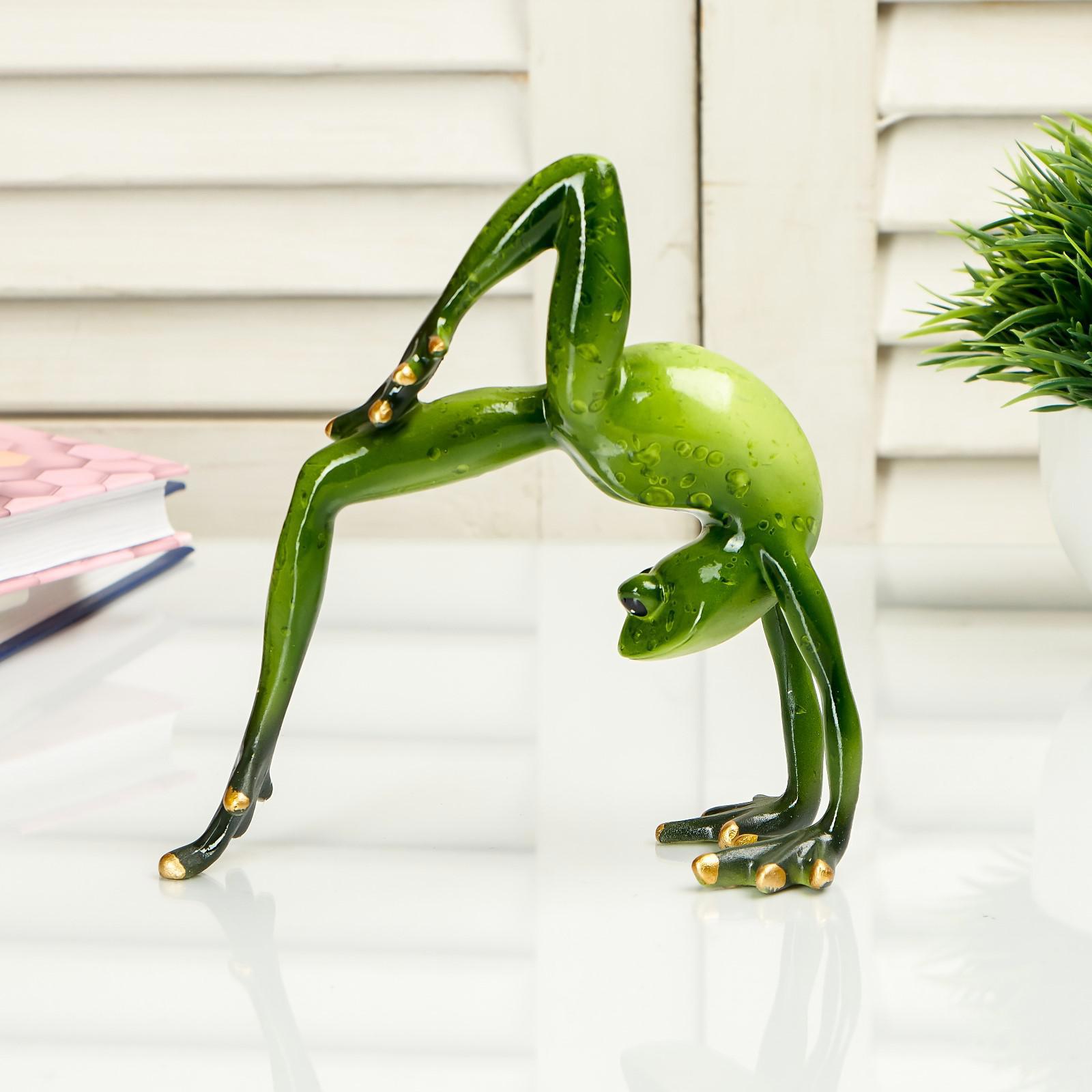 Изображение товара Сувенир интерьерный "Лягуха делает мостик" 14x5.5x12.5 см