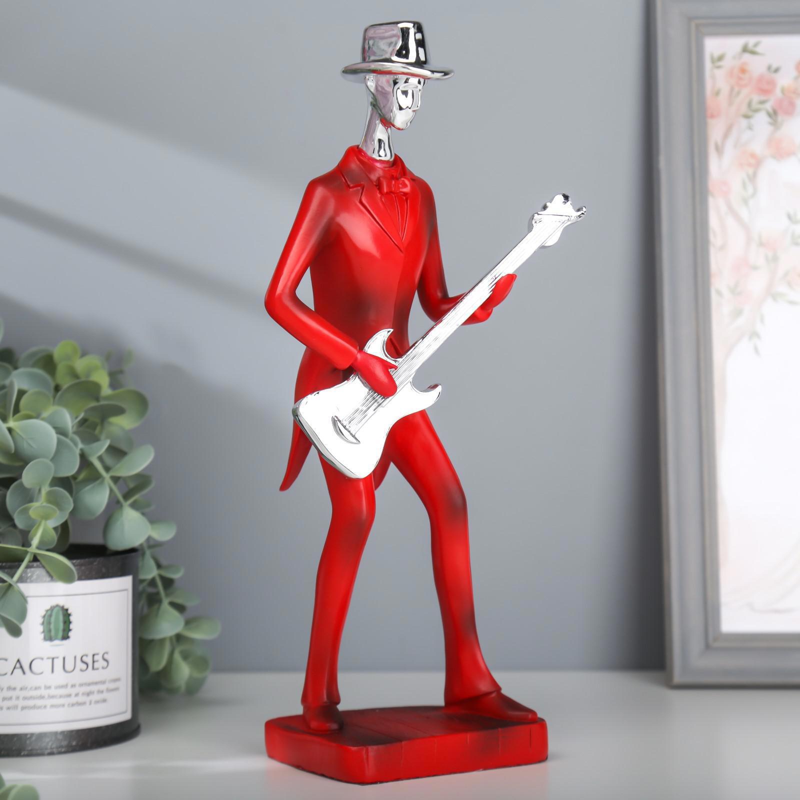 Изображение товара Декоративная фигура СIMALAND Музыкант с гитарой 27,5x7,5x12,5 см