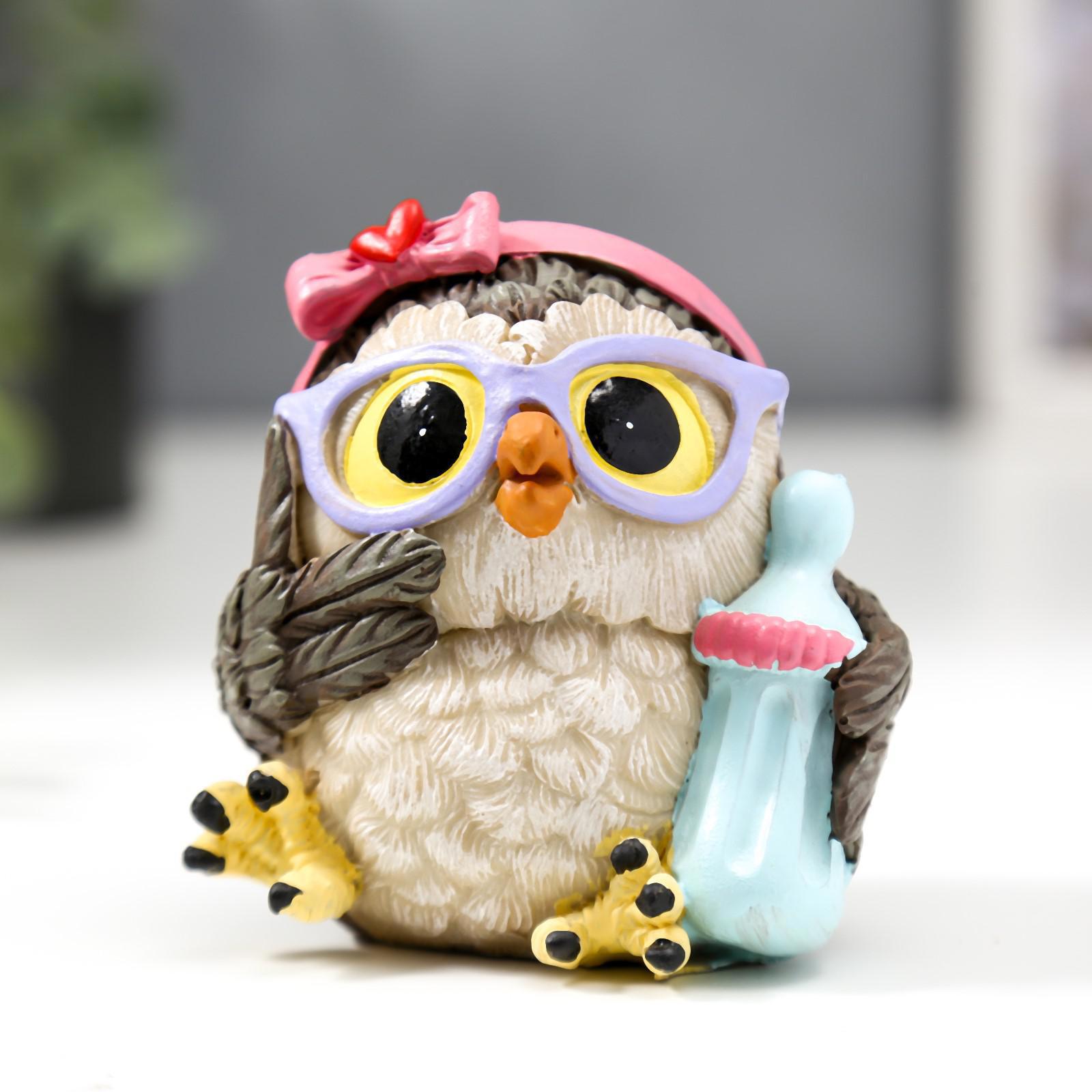 Изображение товара Сувенир интерьерный "Совушка - малышка" 8.5x6.5x8.3 см