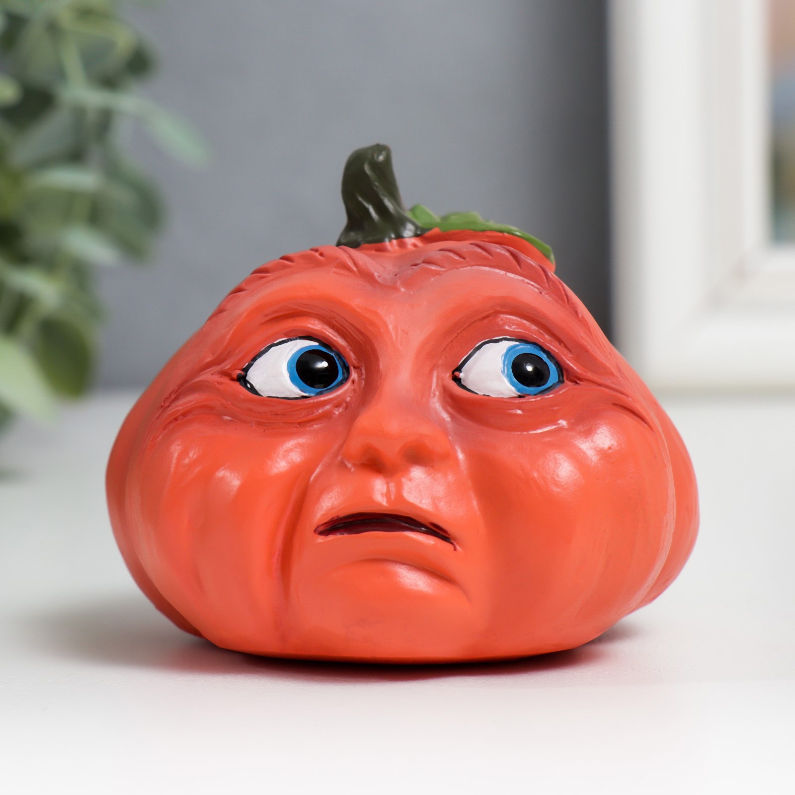 Изображение товара Сувенир интерьерный Тётушка тыква 15,5х14х17 см — декоративная фигура