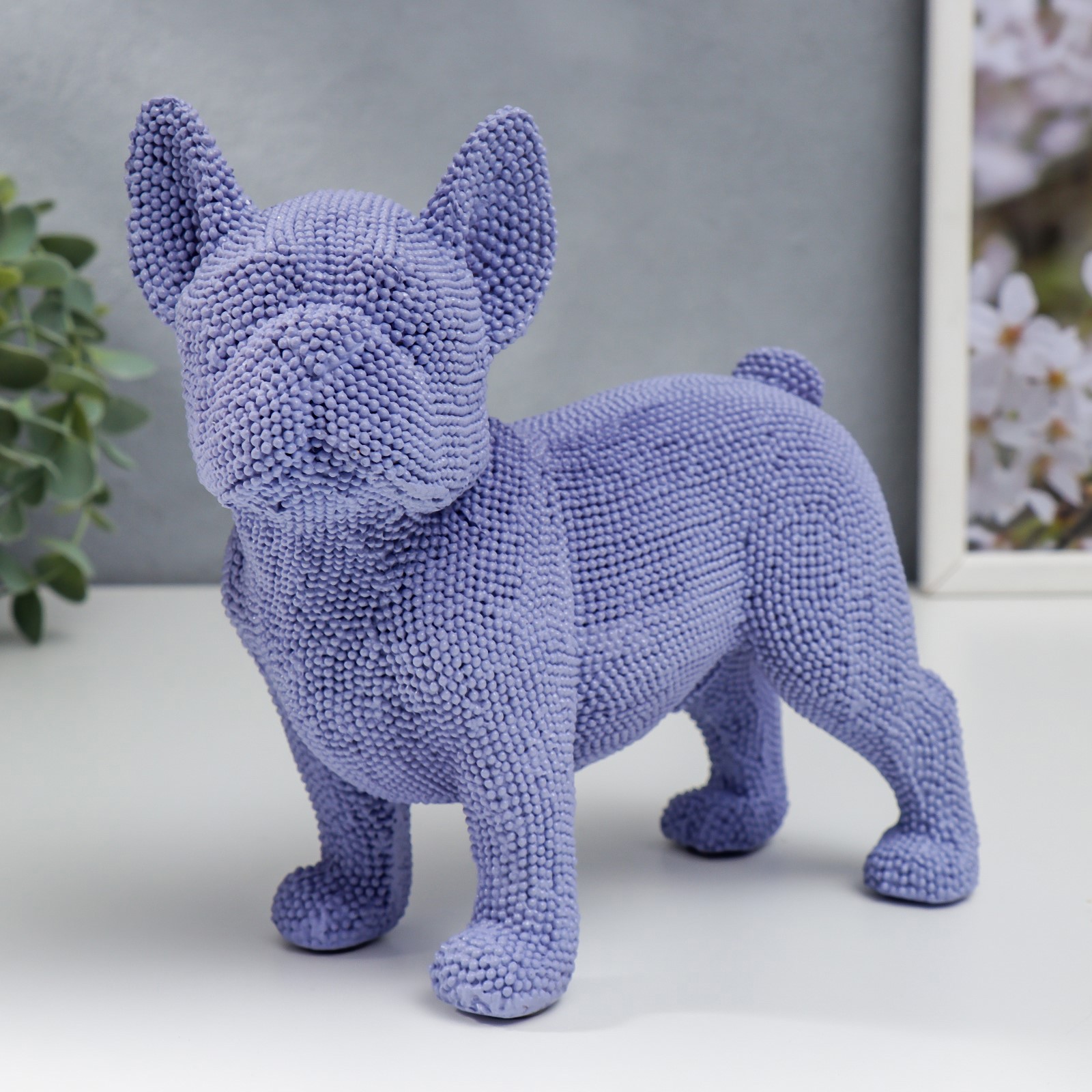 Изображение товара Сувенир Французский бульдог синий, 19x9x19,5 см