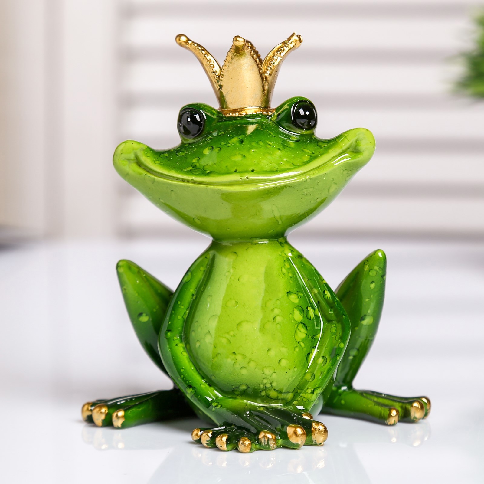 Изображение товара Сувенир интерьерный "Лягушка-царевна" 11.5x10.5x7 см