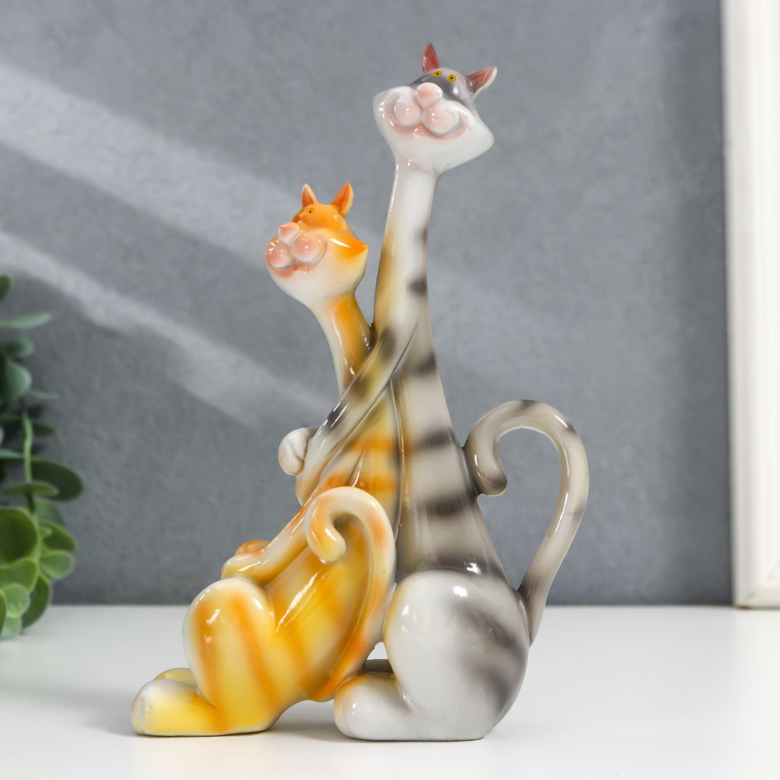 Изображение товара Сувенир интерьерный обнимашки "Кот и кошка - доверие" 16.5 см