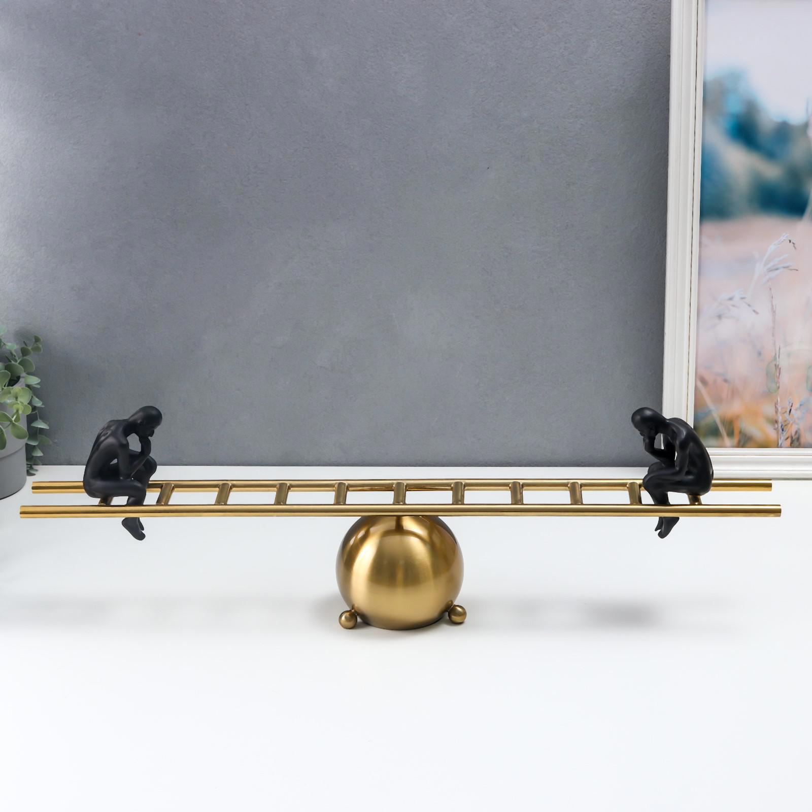 Изображение товара Сувенир интерьерный "Дилемма" чёрный с золотом 18x69x15 см