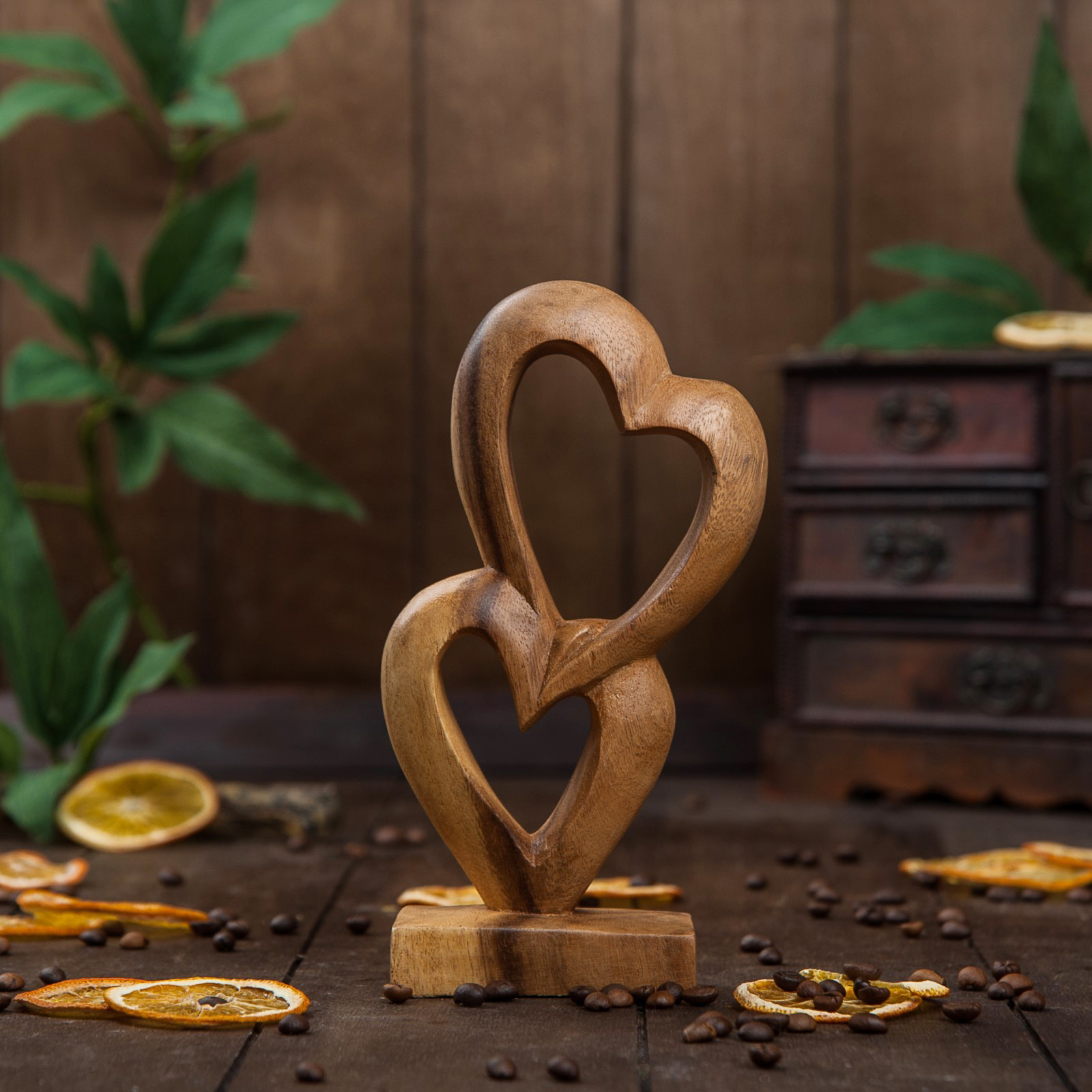 Изображение товара Сувенир интерьерный "Два сердца" 20x9x3 см 1 мод.