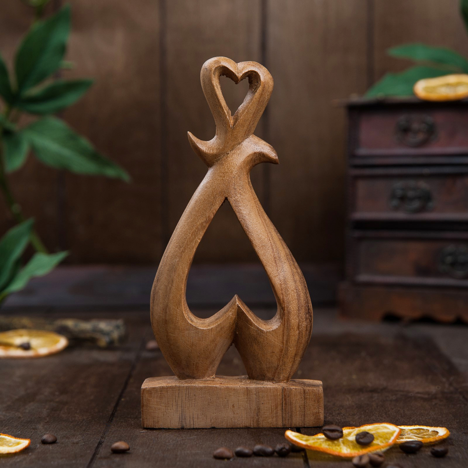 Изображение товара Сувенир интерьерный "Два сердца" 20x9x3 см