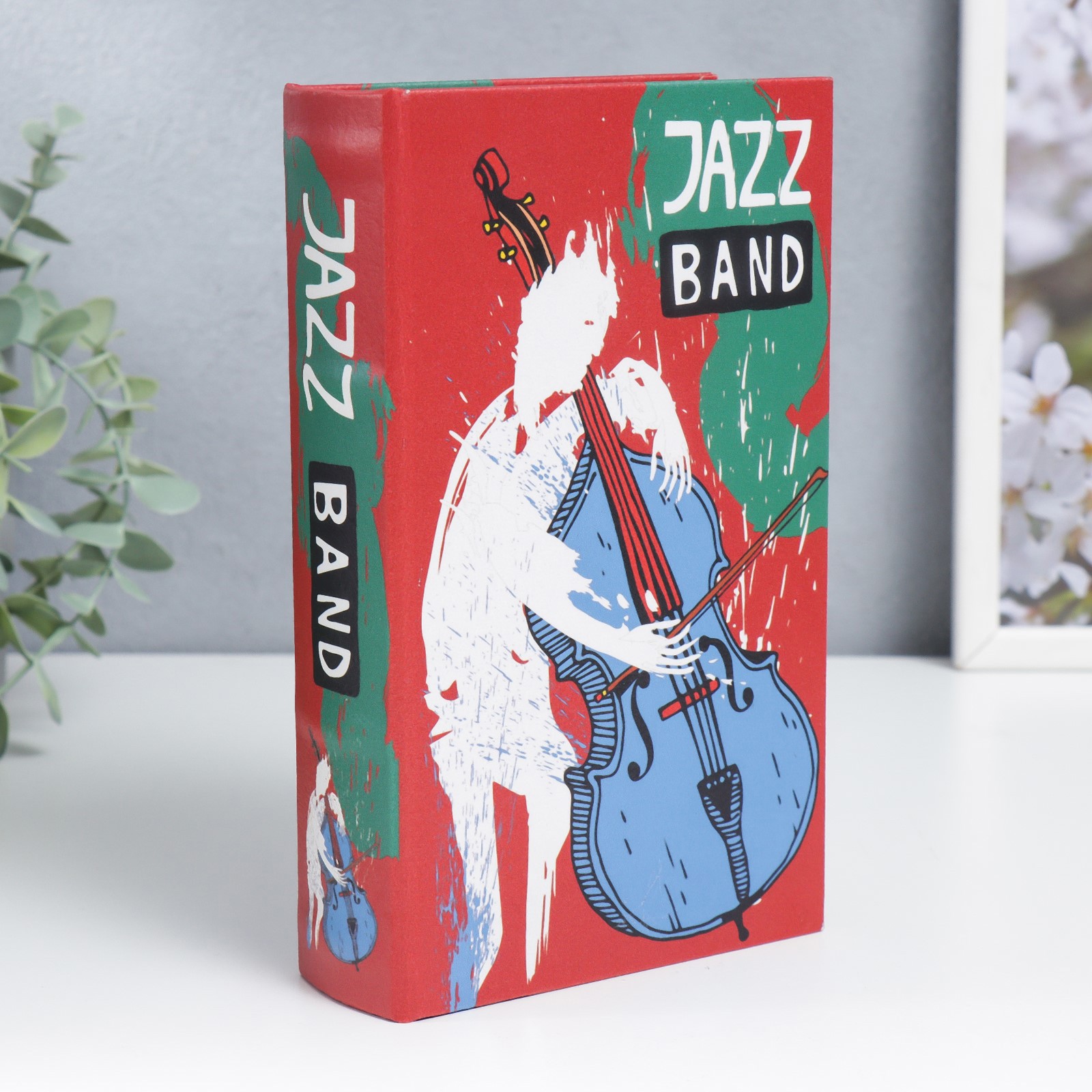 Изображение товара Шкатулка-сейф книга "Джаз-бэнд" 21x13x5 см