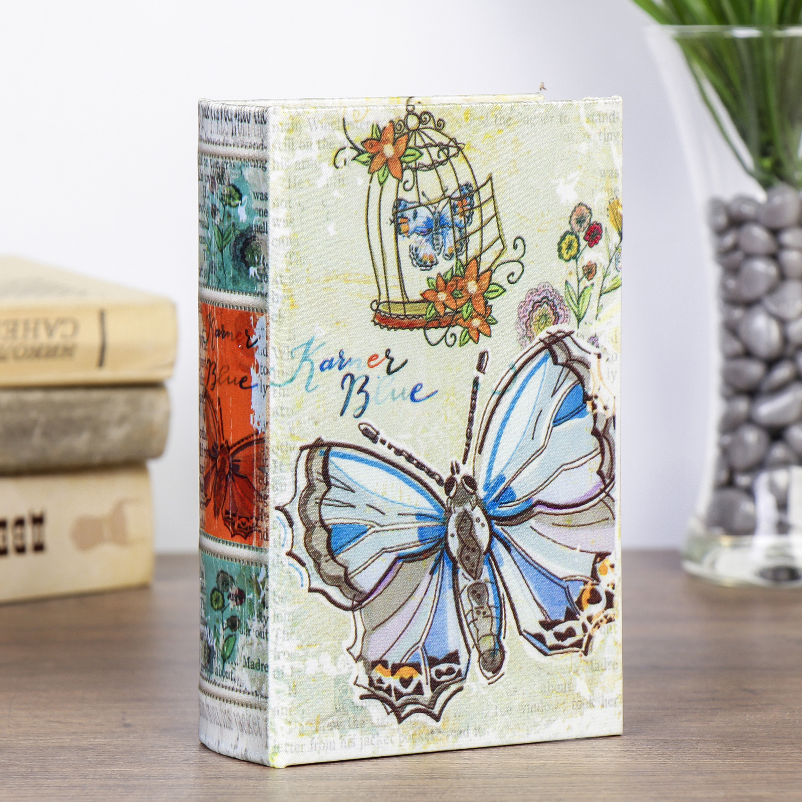 Изображение товара Шкатулка-сейф книга Голубая бабочка