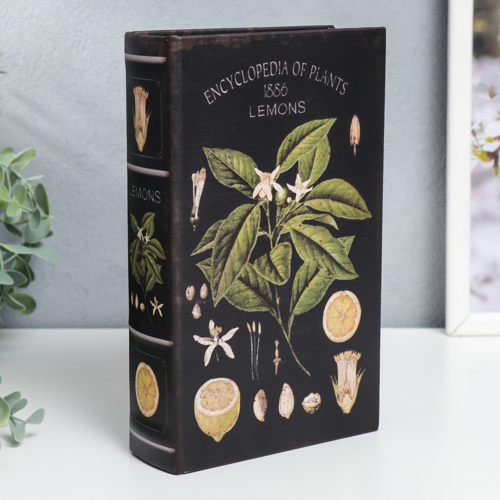 Изображение товара Шкатулка-сейф книга "Энциклопедия растений" 21x13x5 см