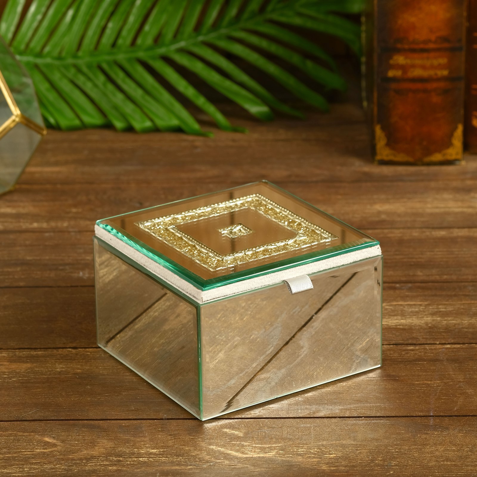 Изображение товара Шкатулка универсальная "Аасма" стекло 13x13x8.5 см