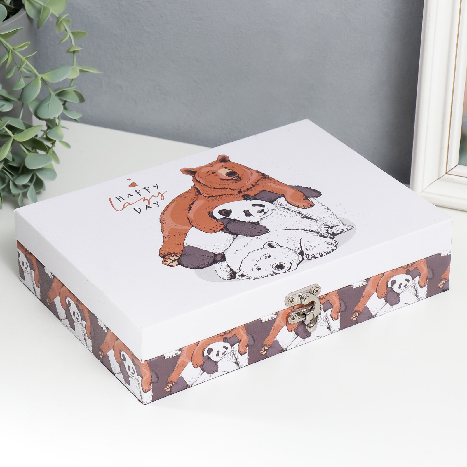 Изображение товара Шкатулка универсальная “Три медведя” 5,5x24x17 см