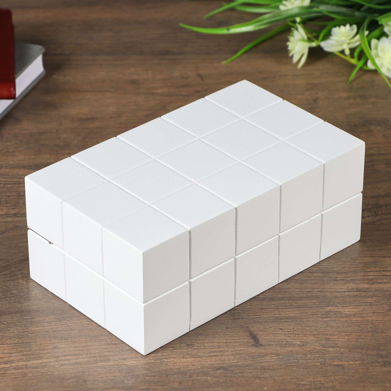 Изображение товара Шкатулка SIMALAND Шарм универсальная белая 20,5x8x12 см