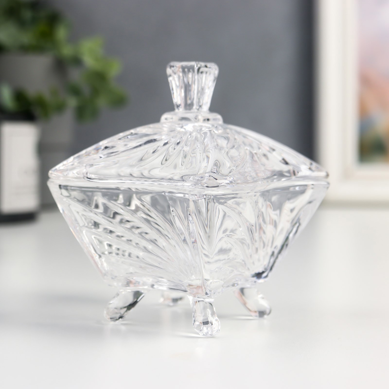 Изображение товара Шкатулка универсальная "Узорный квадрат" 9x7x7 см