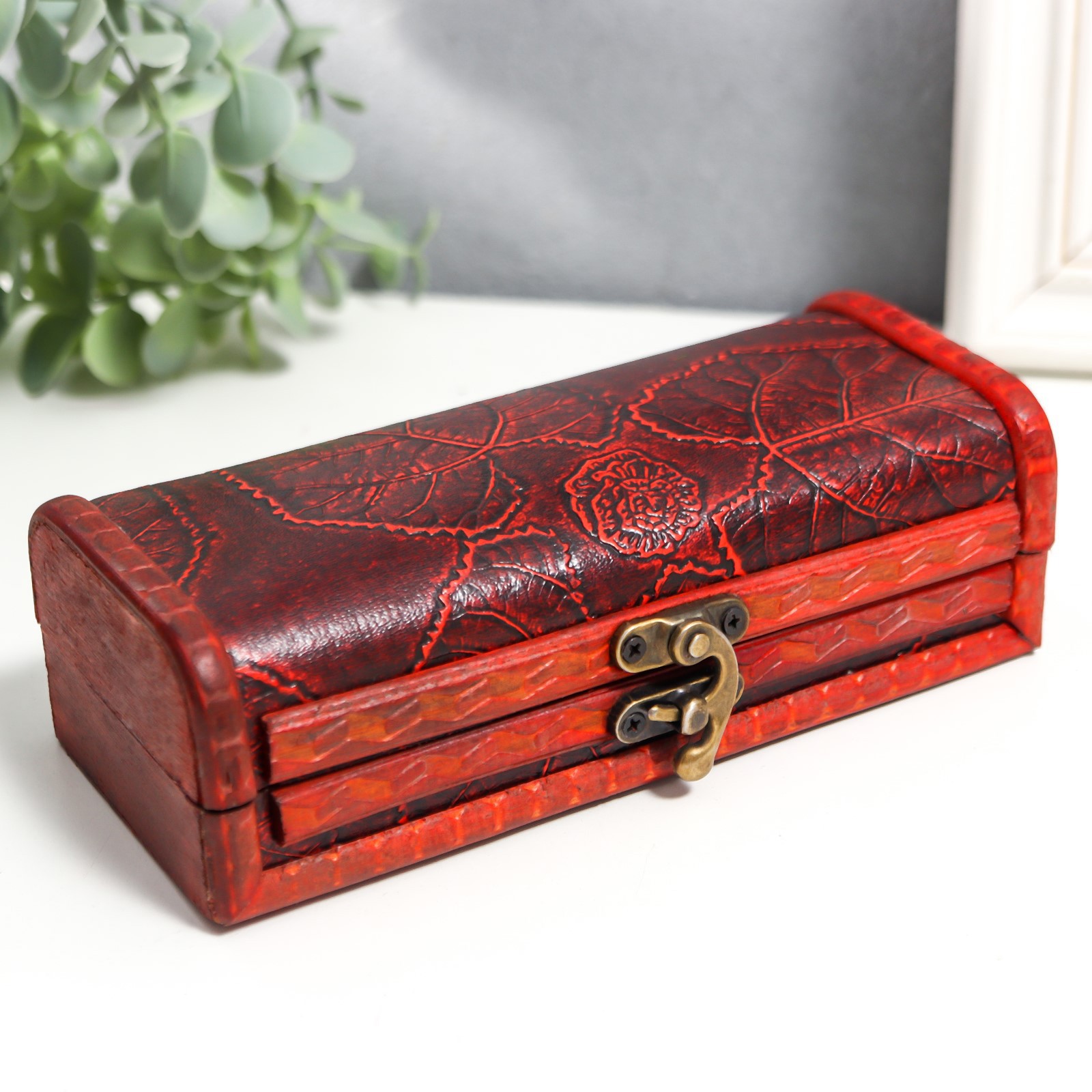 Изображение товара Шкатулка "Листья" 5,5x17,5x8 см SIMALAND