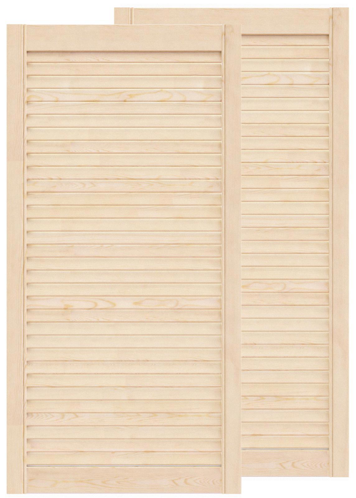 Изображение товара Жалюзийная дверь 2 шт Timber&Style 985x494x20 мм сосна сорт Экстра