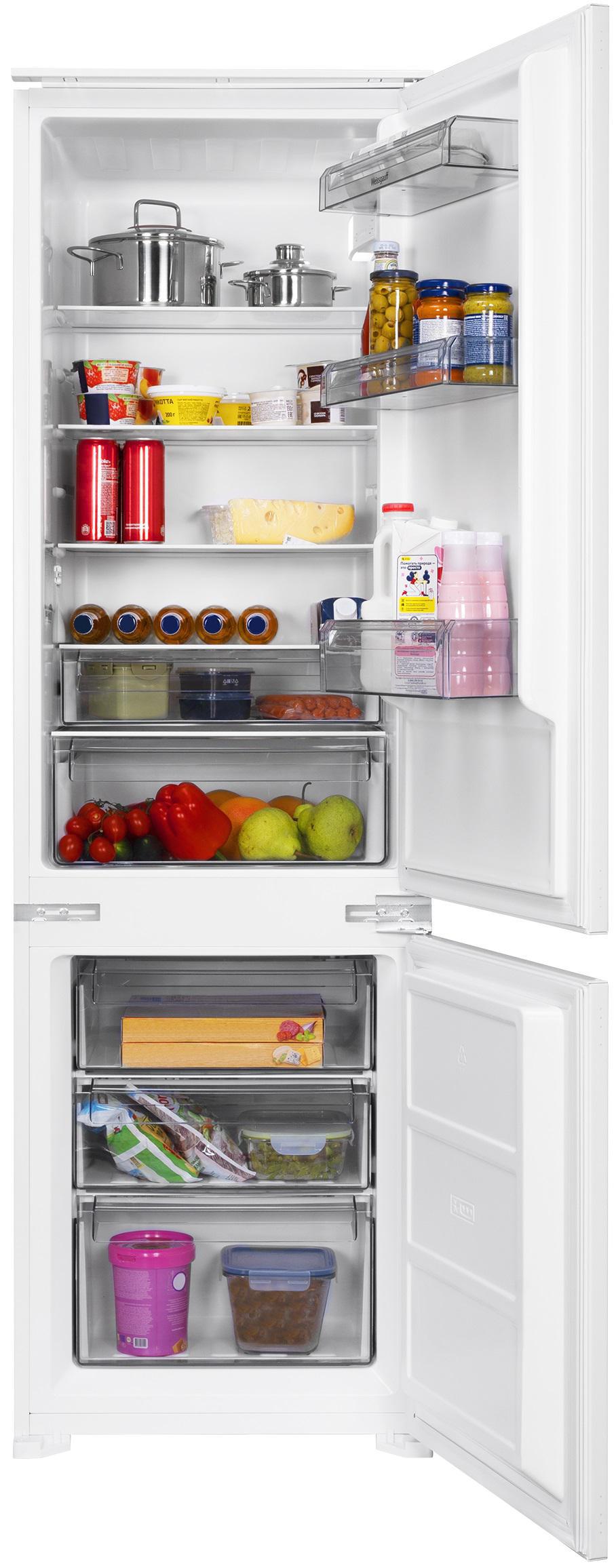 Изображение товара Встраиваемый холодильник Weissgauff WRKI 178 WNF 55x177.6 см цвет белый