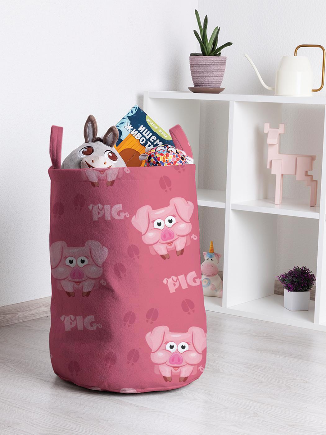 Изображение товара Корзина для хранения JoyArty Свиной рай toba_10426. 35x50 см