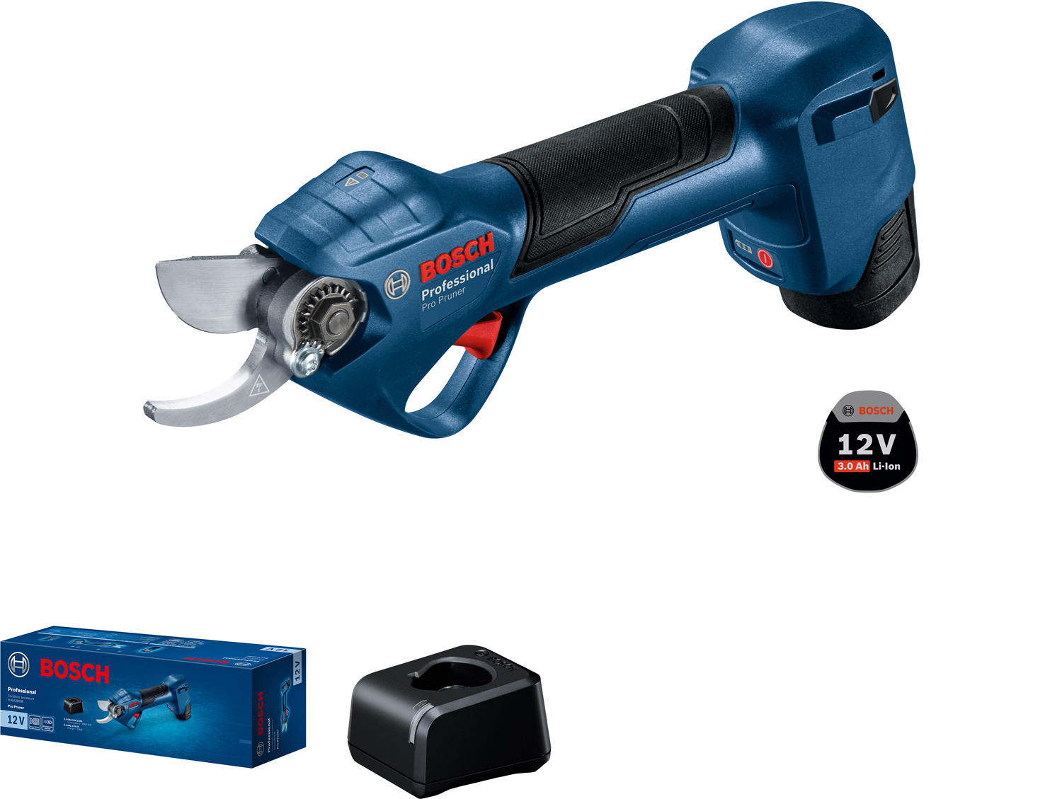 Изображение товара Беспроводной секатор Bosch Pro Pruner 10.8 В с аккумулятором и зарядным