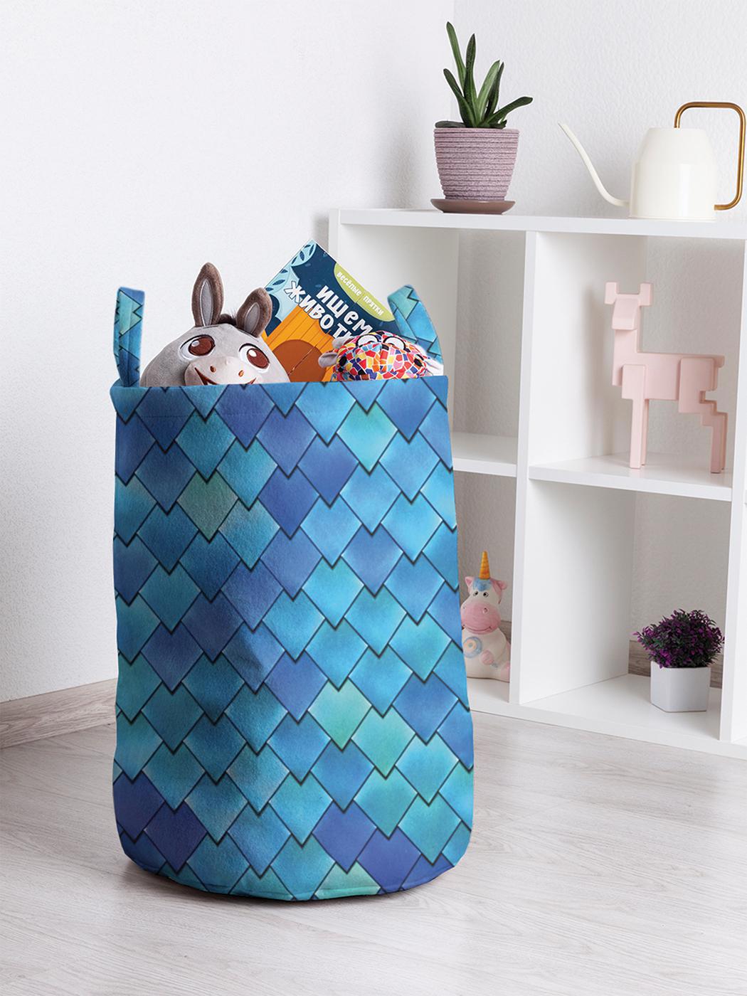 Изображение товара Корзина для хранения JoyArty Мелкие чешуйки toba_2393. 35x50 см