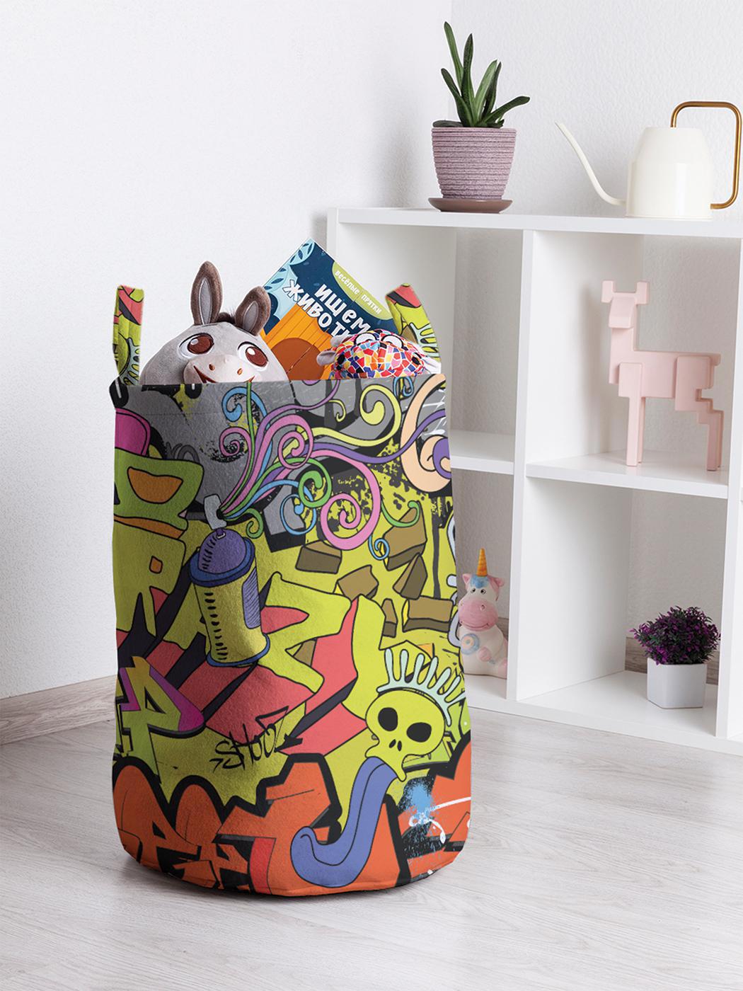 Изображение товара Корзина для хранения JoyArty Стрит арт toba_56872. 35x50 см