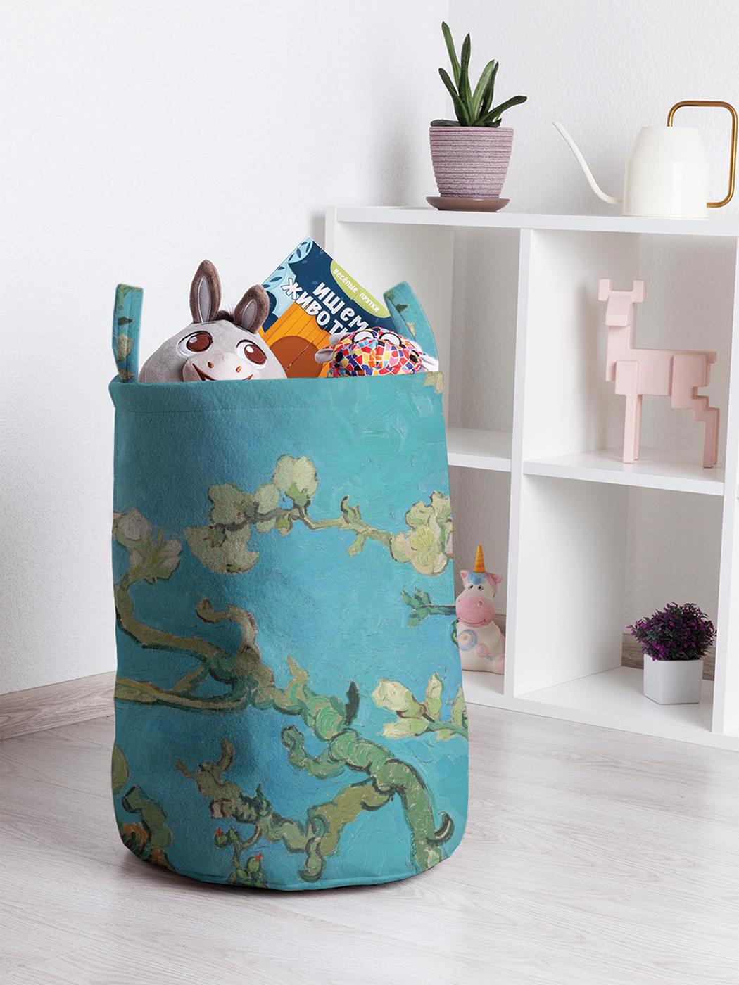 Изображение товара Корзина для хранения JoyArty Ветви с миндальным цветком toba_6050. 35x50 см