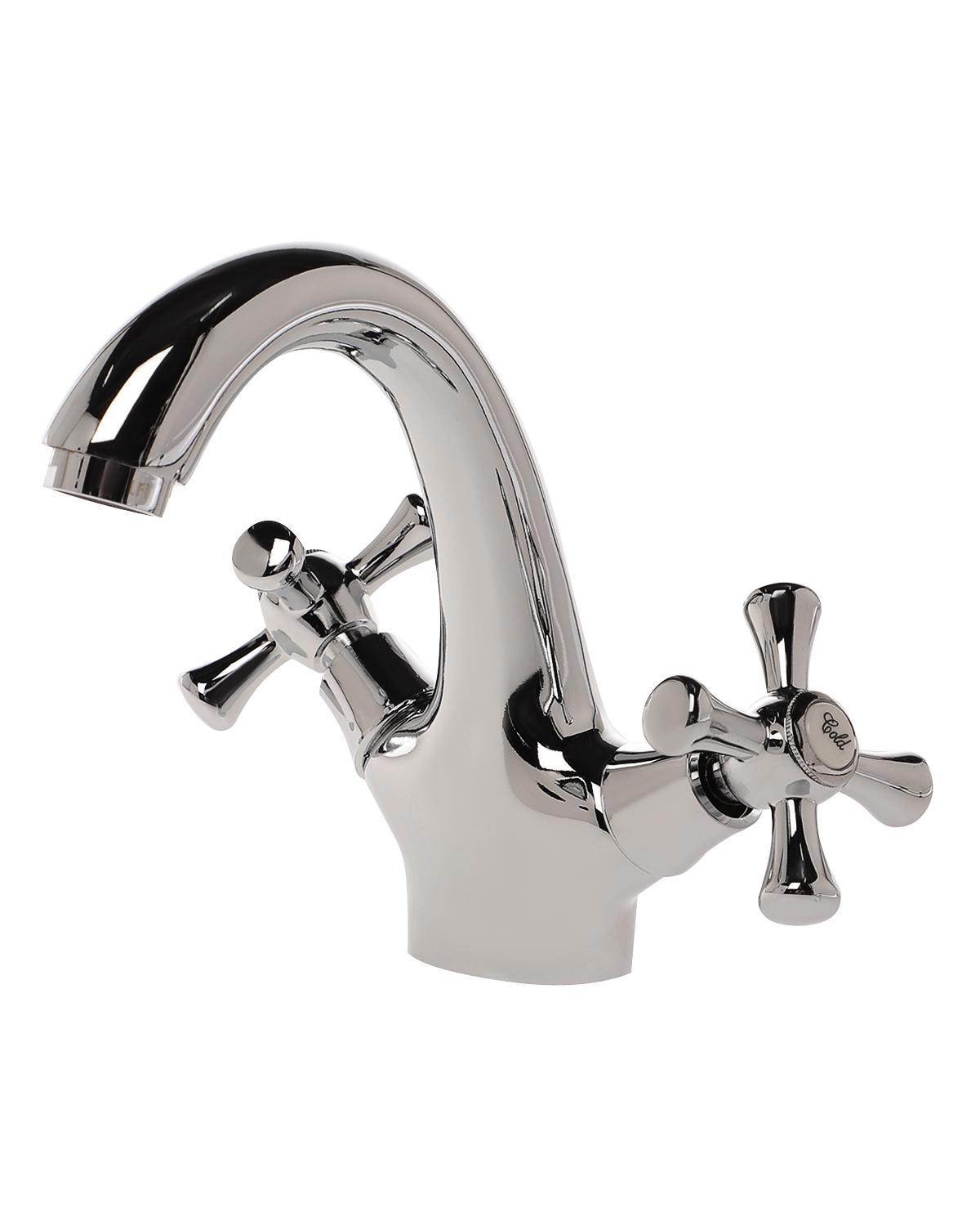 Изображение товара Смеситель для раковины Orange Classic Pro M72-021cr двухвентильный цвет хром