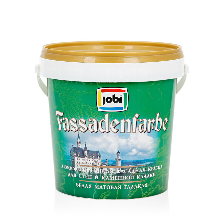 Изображение товара Фасадная краска Jobi FassadenFarbe атмосферостойкая, белая 0.9 л