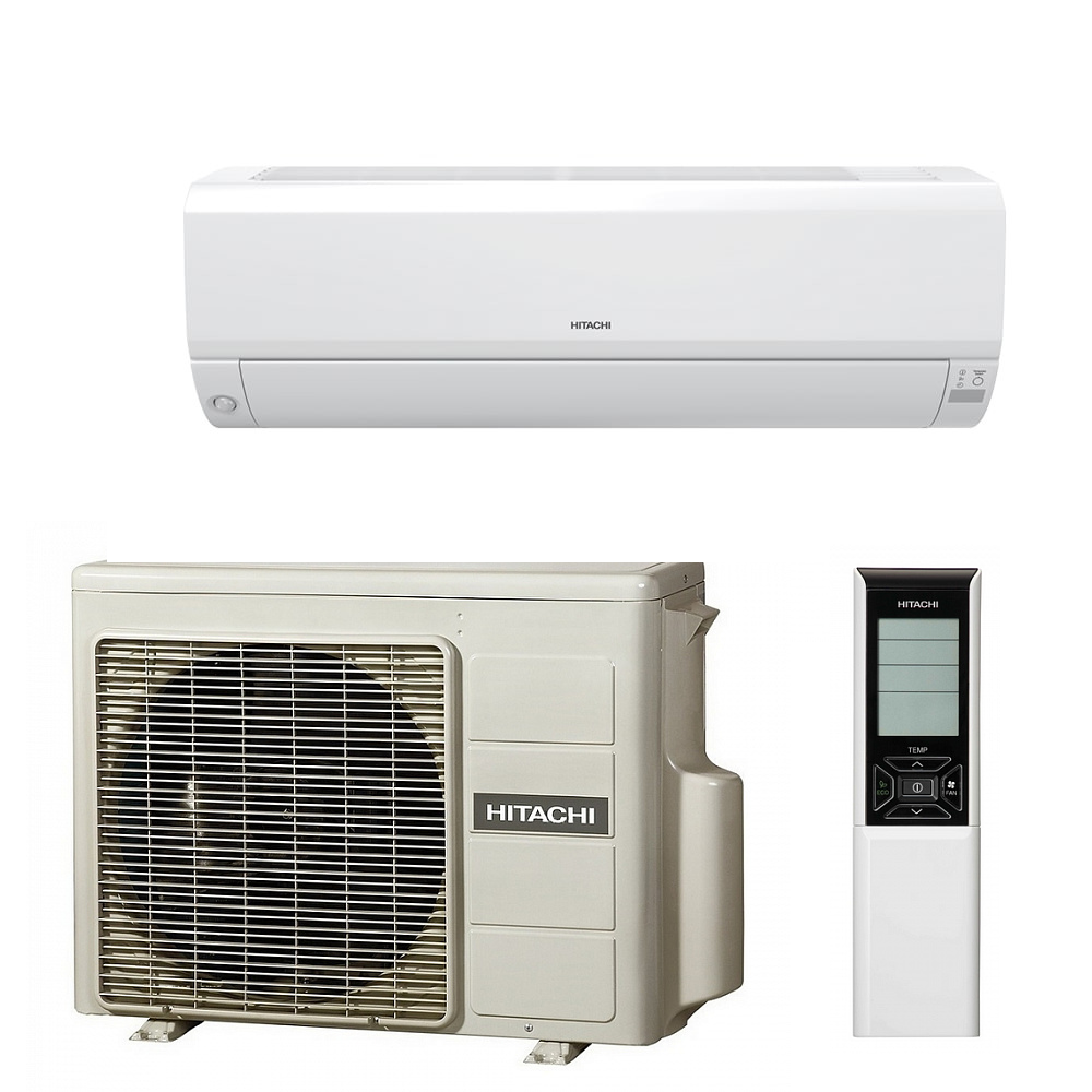 Изображение товара Сплит-система инверторная Hitachi RAK-25RPE/RAC-25WPE 9K BTU охлаждение/обогрев