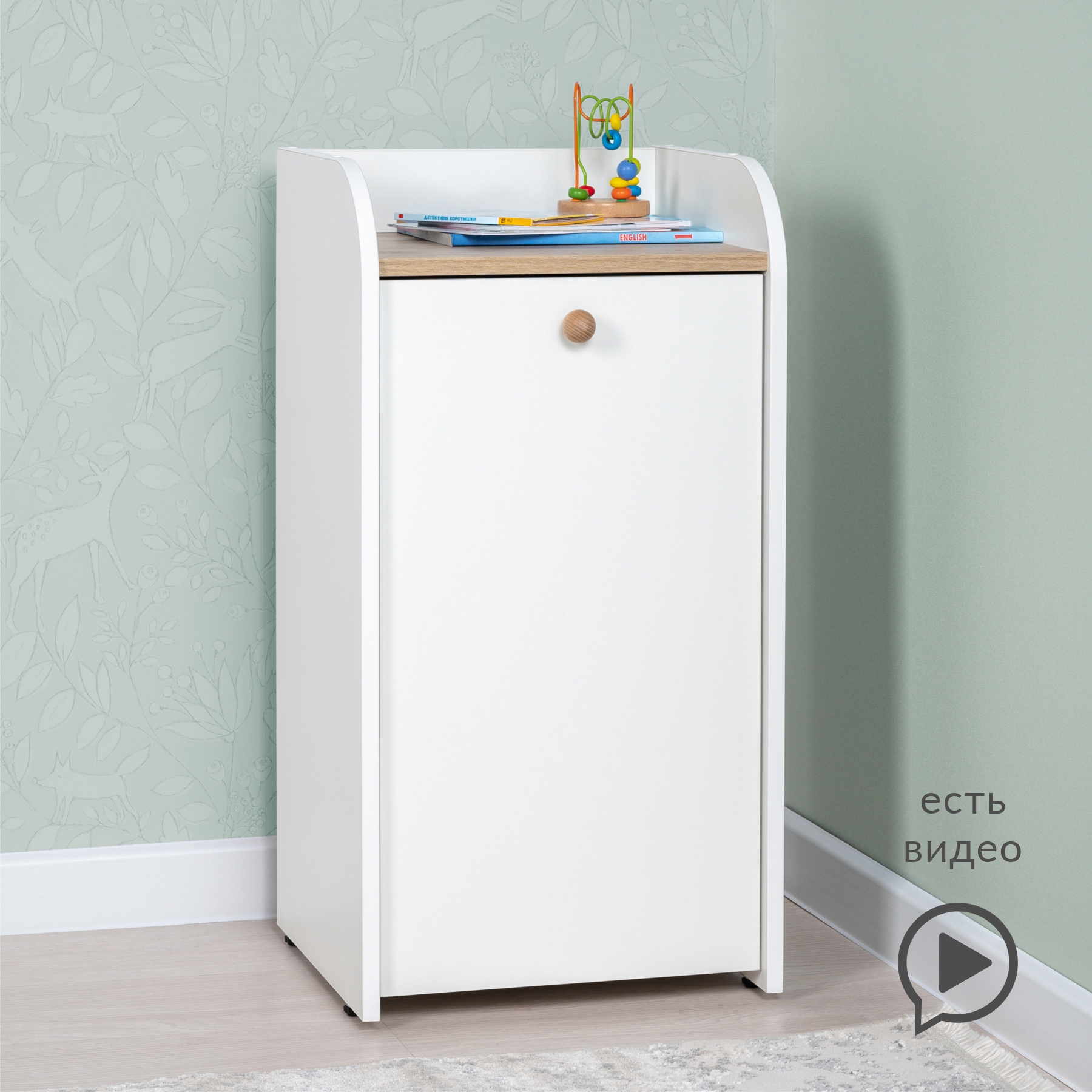 Изображение товара Детский комод Моби ТОП 16.225.01 из ЛДСП белого цвета, безопасный и модульный