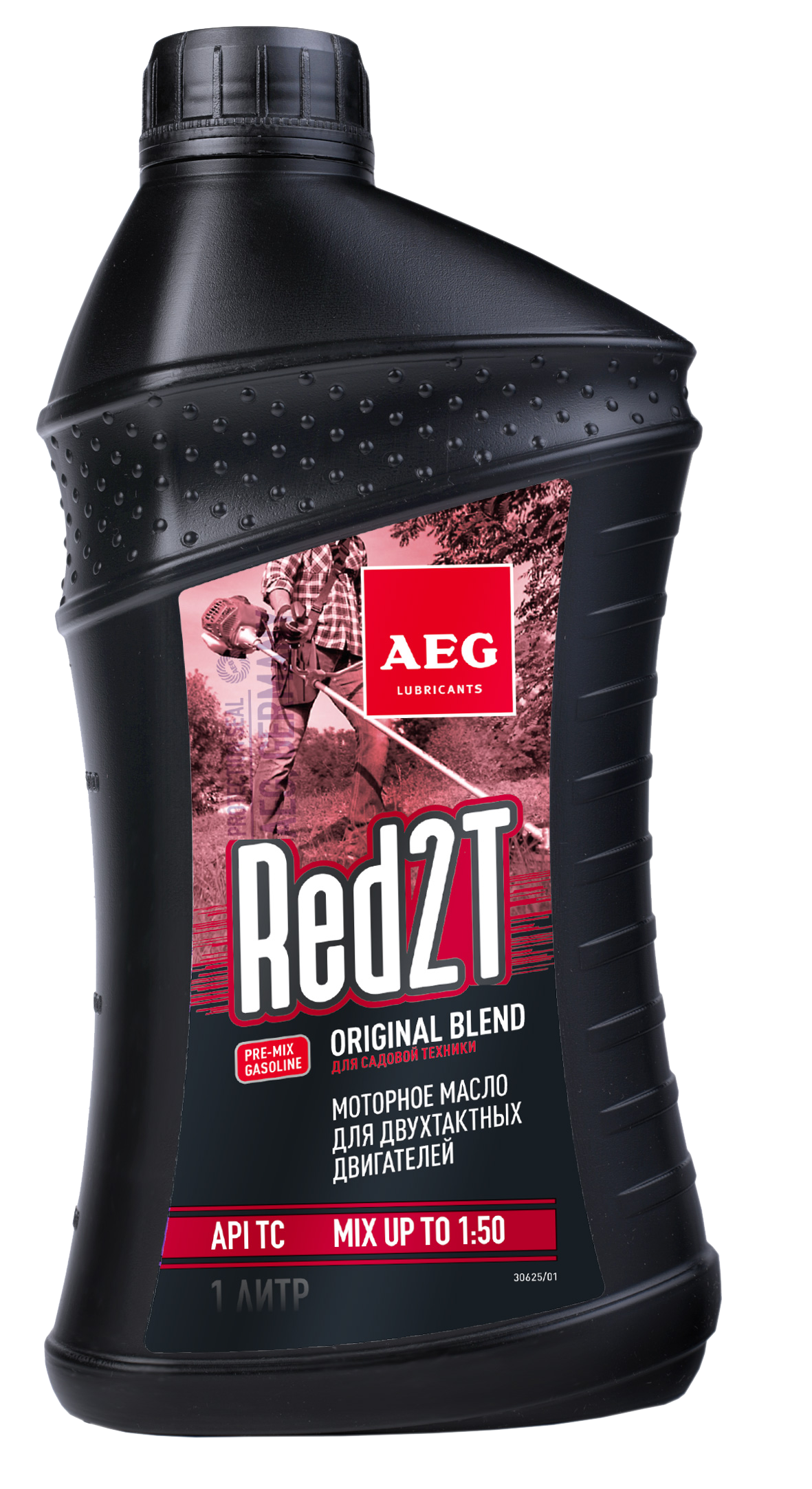 Изображение товара Масло минеральное Aeg RED 2Т 1л API TC для двухтактных двигателей