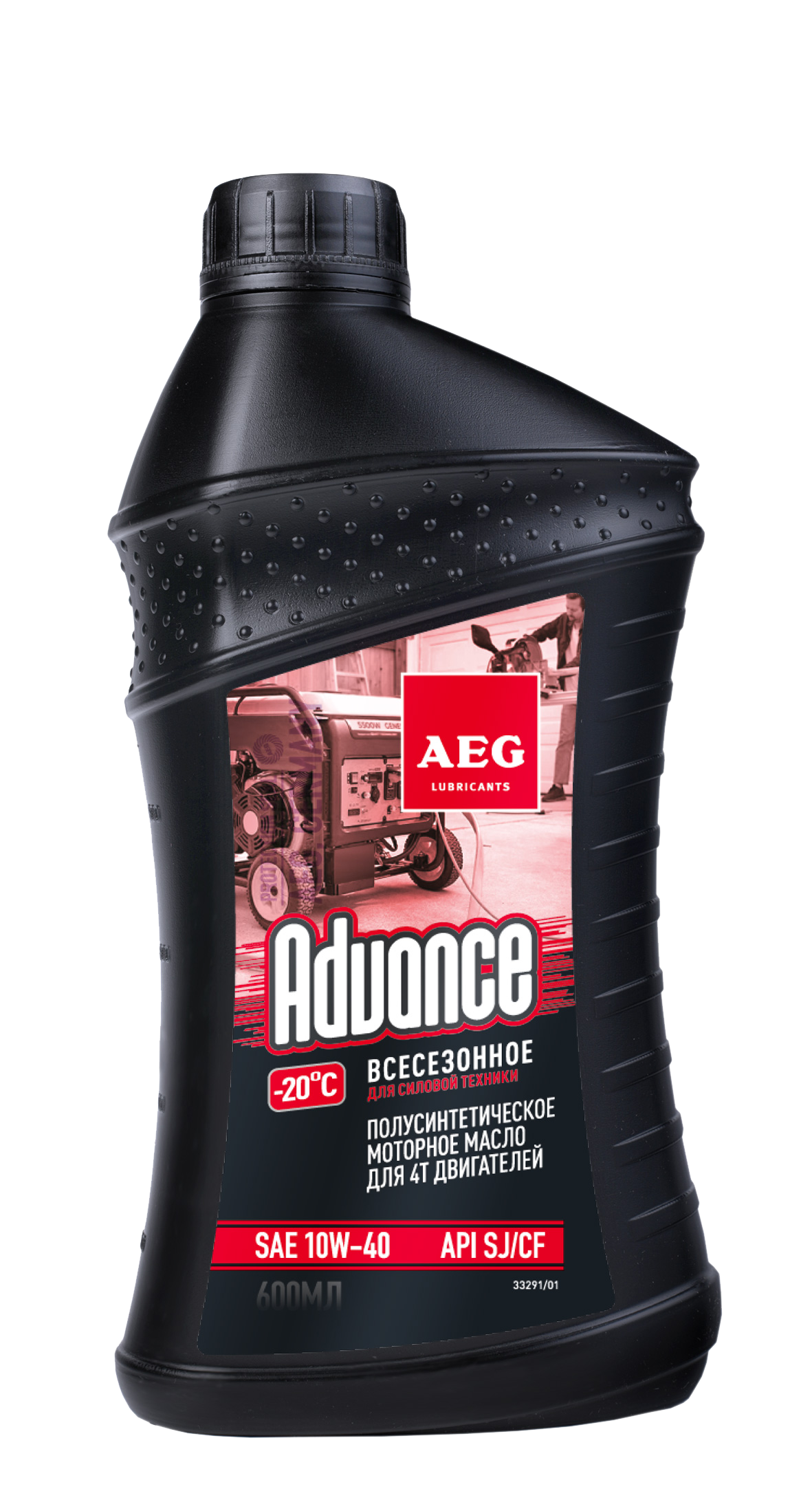 Изображение товара Масло полусинтетическое Aeg Advance SAE 10W40 600 мл для бензиновых и дизельных двигателей