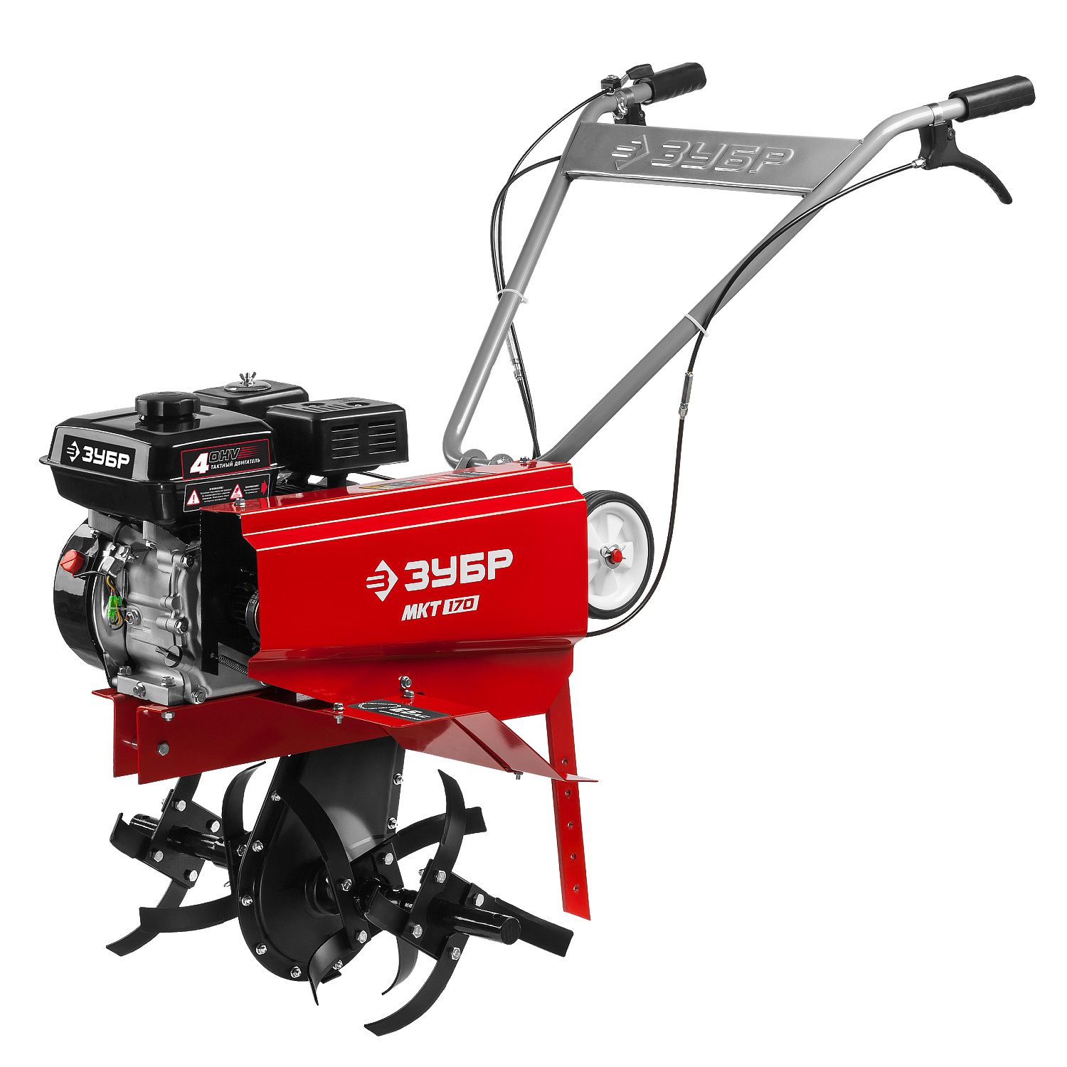Изображение товара Бензиновый культиватор Зубр МКТ-170 6.5 л.с. для обработки земли, тандемного рыхления и посадки